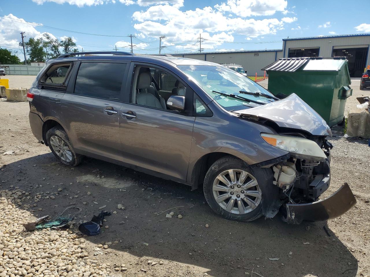 2013 Toyota Sienna Limited 7-passenger Серый vin: 5TDDK3DC9DS053719