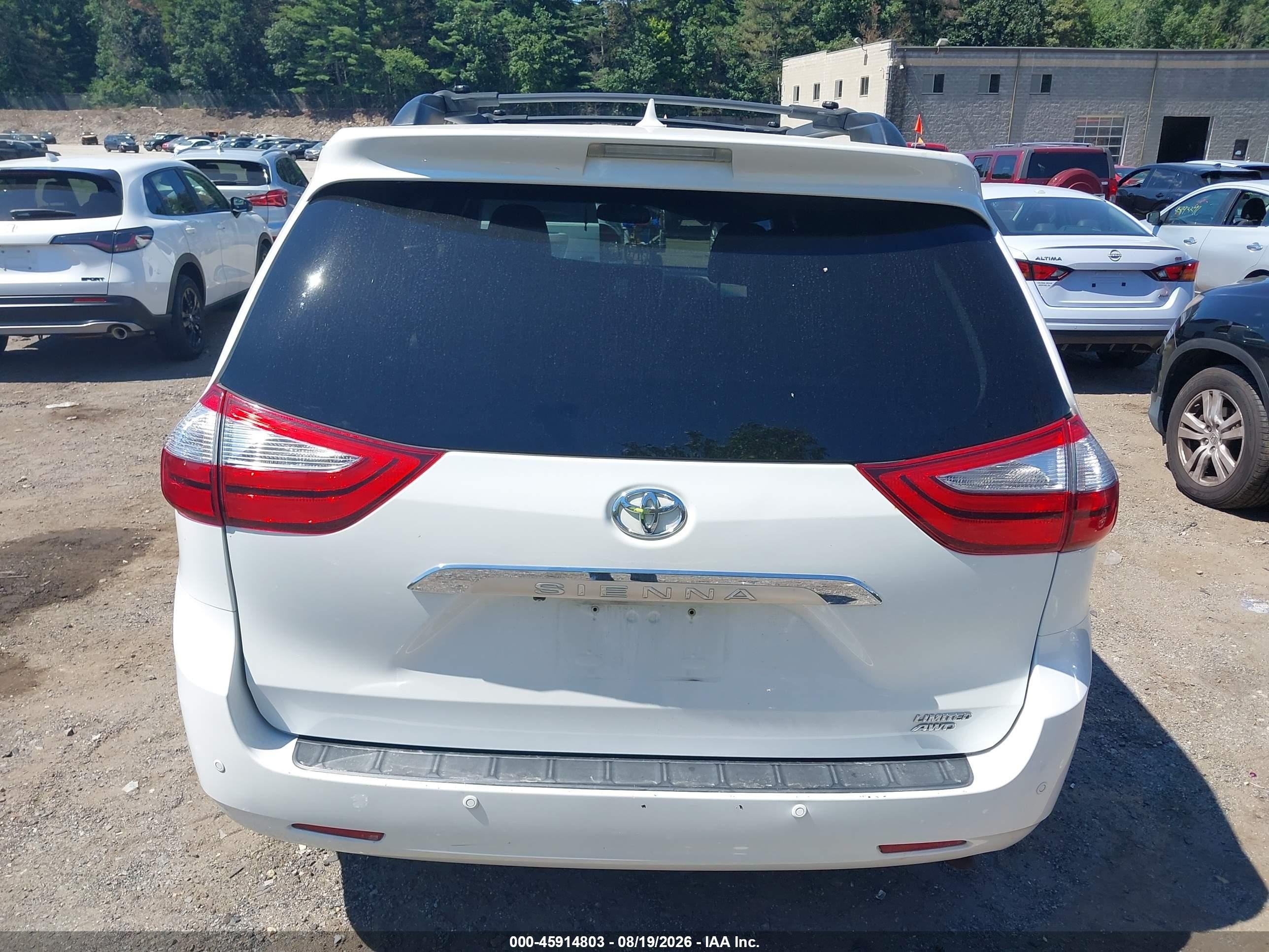 2015 Toyota Sienna Limited Premium 7 Passenger Белый vin: 5TDDK3DC9FS112531
