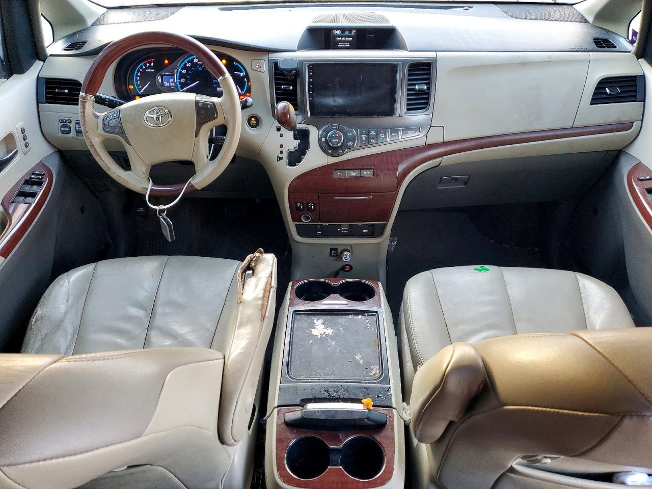 2012 Toyota Sienna Xle White vin: 5TDDK3DCXCS043523