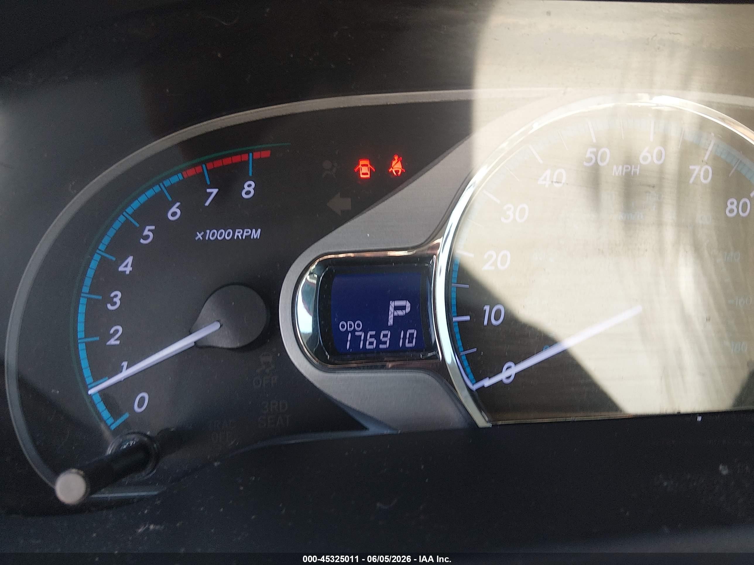 2013 Toyota Sienna Xle 7 Passenger Blue vin: 5TDDK3DCXDS067998