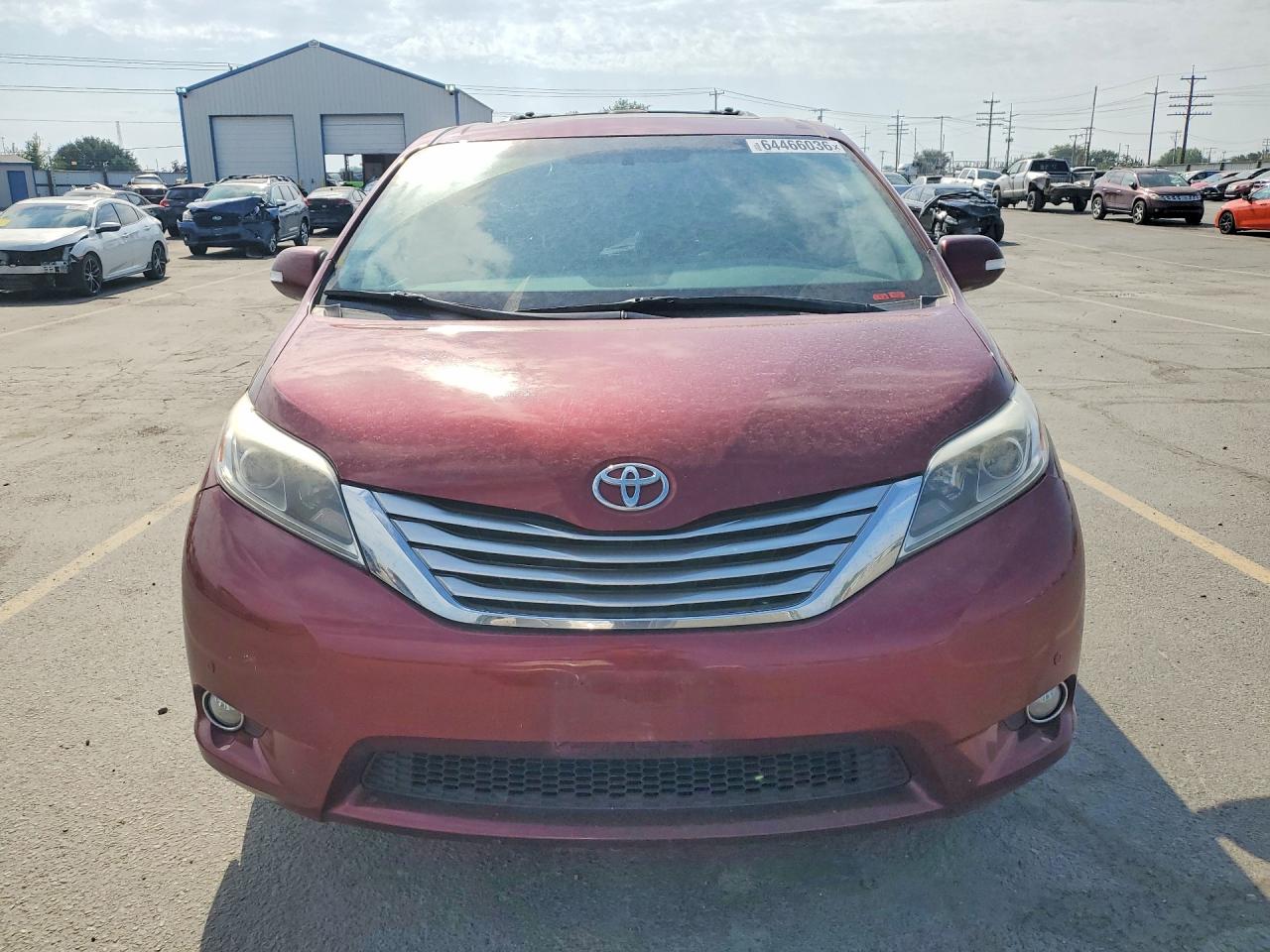2015 Toyota Sienna Limited 7-passenger Burgundy vin: 5TDDK3DCXFS110836