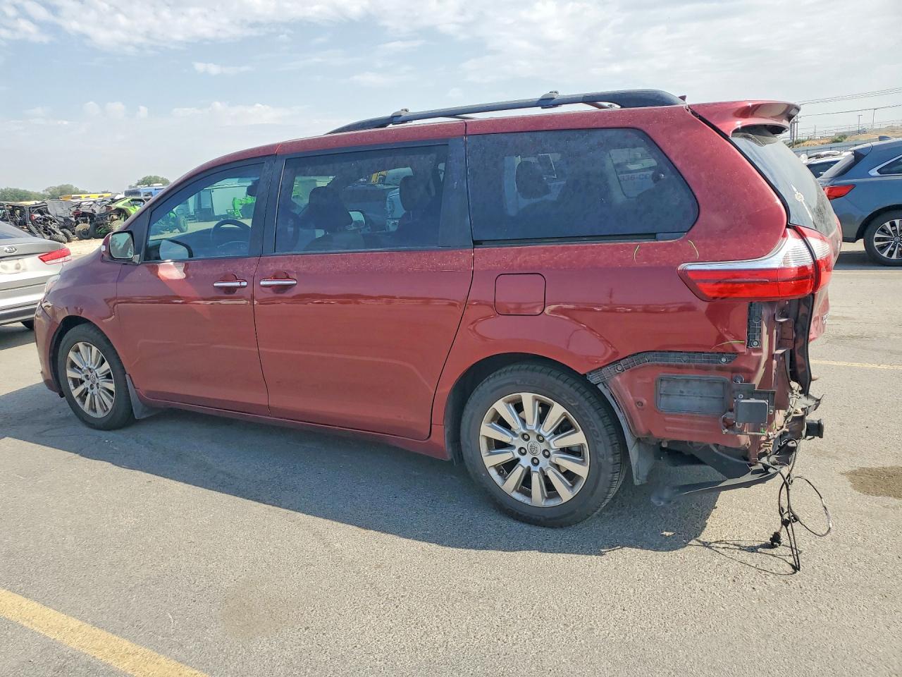 2015 Toyota Sienna Limited 7-passenger Burgundy vin: 5TDDK3DCXFS110836