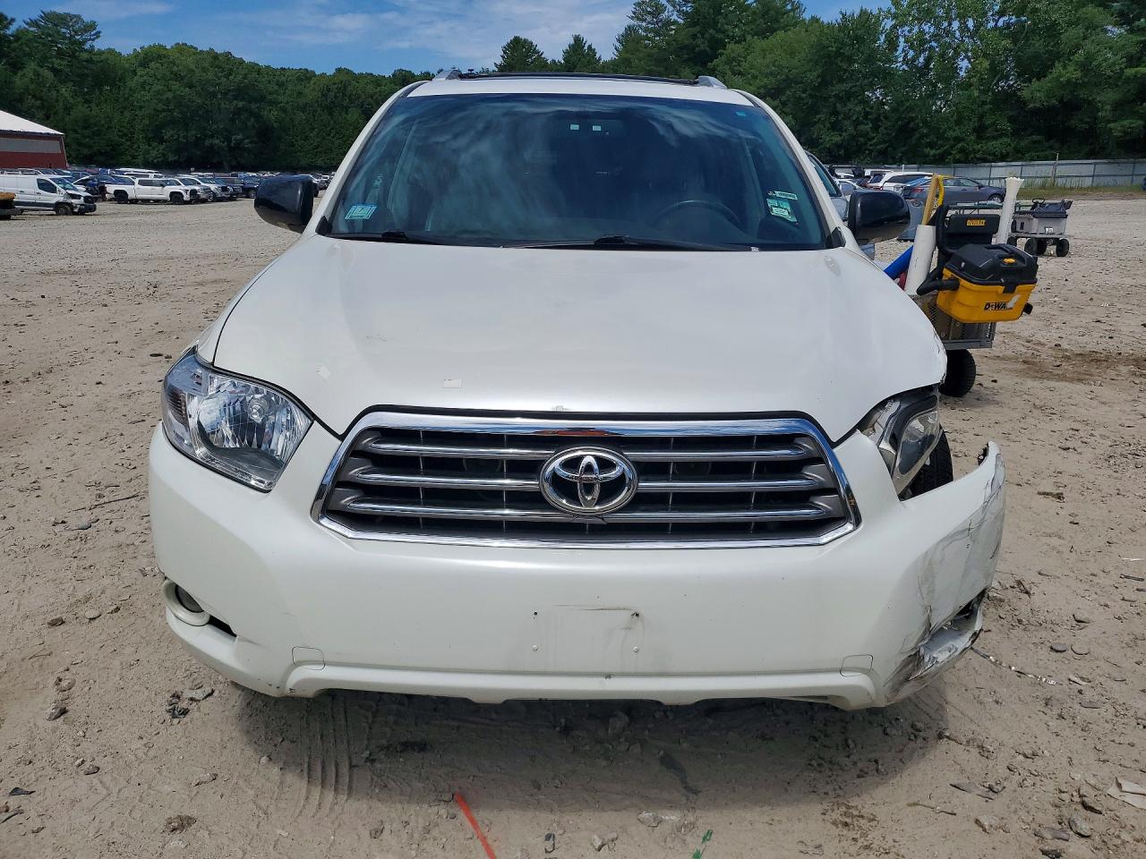 2010 Toyota Highlander Limited White vin: 5TDDK3EH0AS022056