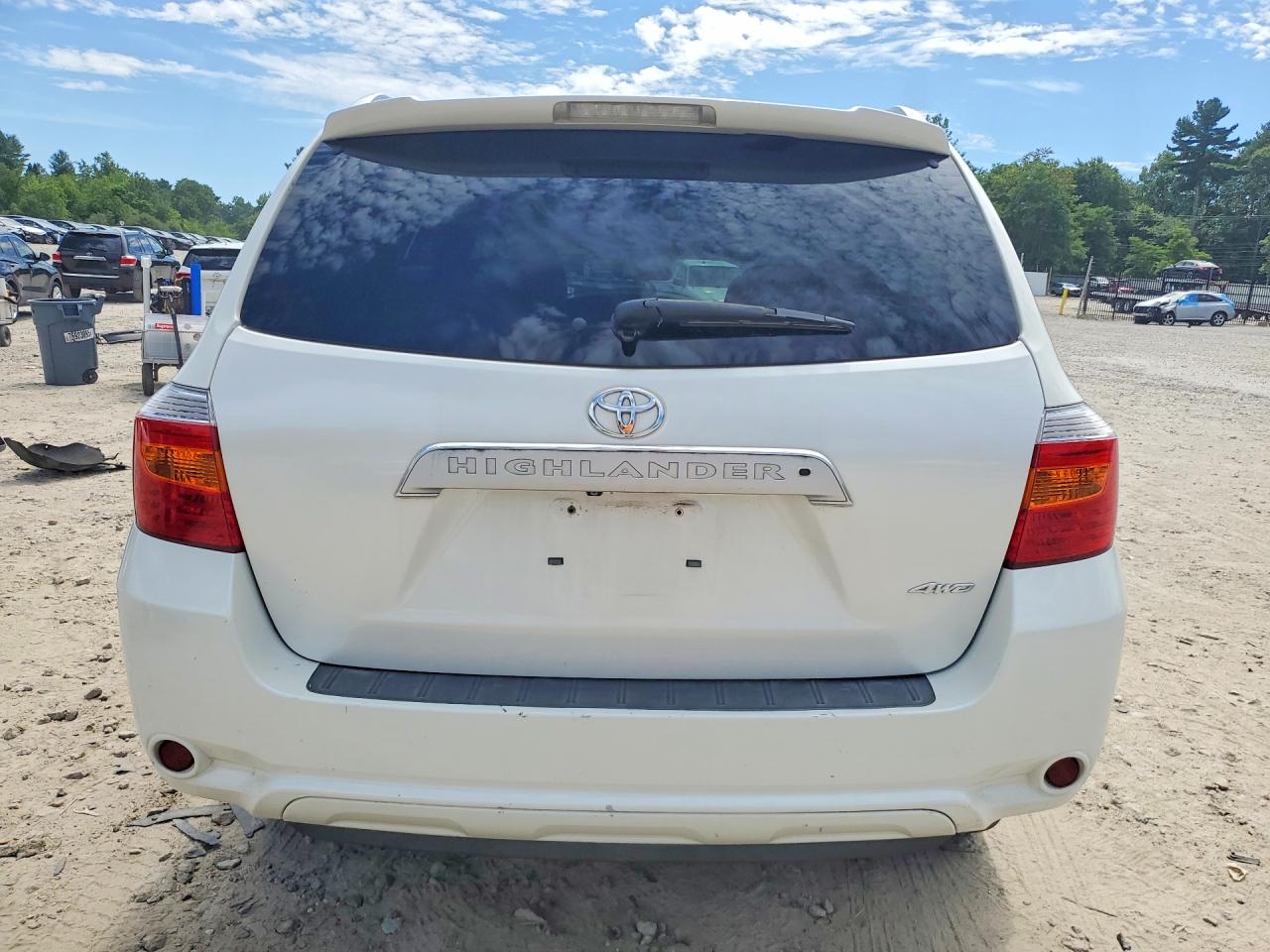 2010 Toyota Highlander Limited White vin: 5TDDK3EH0AS022056