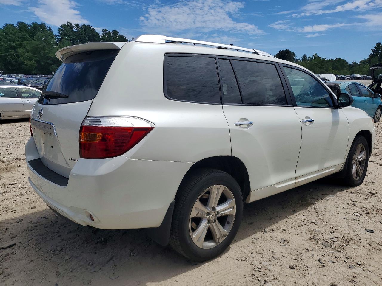 2010 Toyota Highlander Limited White vin: 5TDDK3EH0AS022056