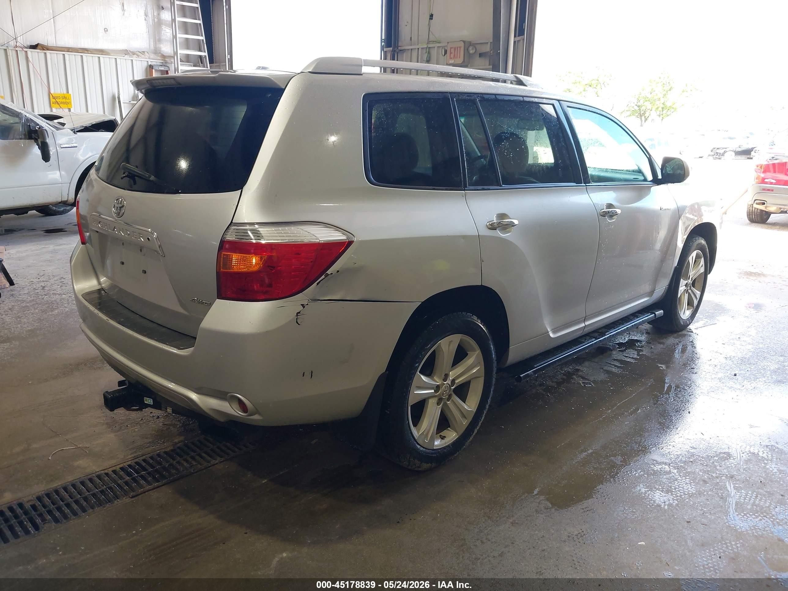 2010 Toyota Highlander Limited V6 Silver vin: 5TDDK3EH0AS022543