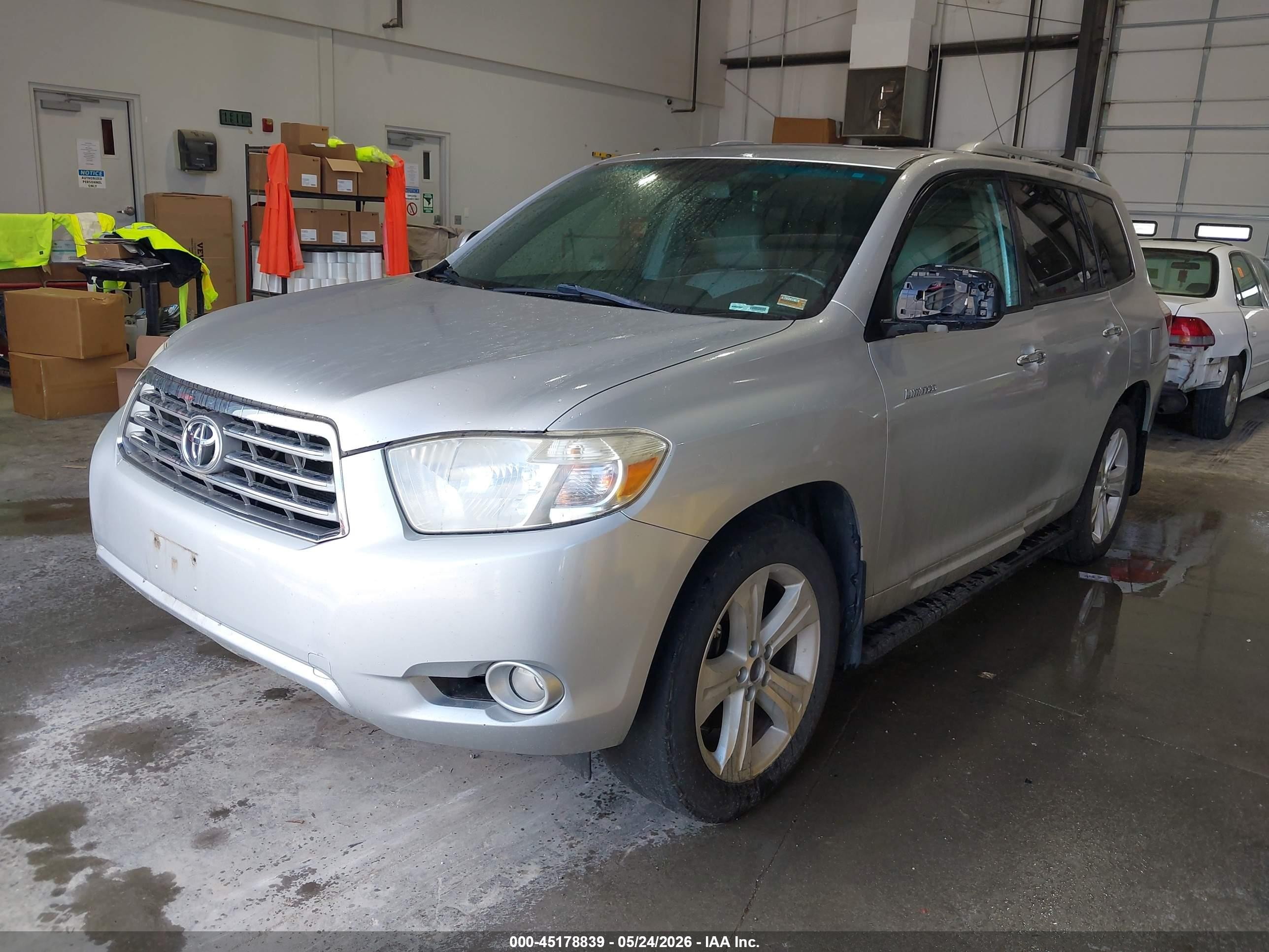 2010 Toyota Highlander Limited V6 Silver vin: 5TDDK3EH0AS022543