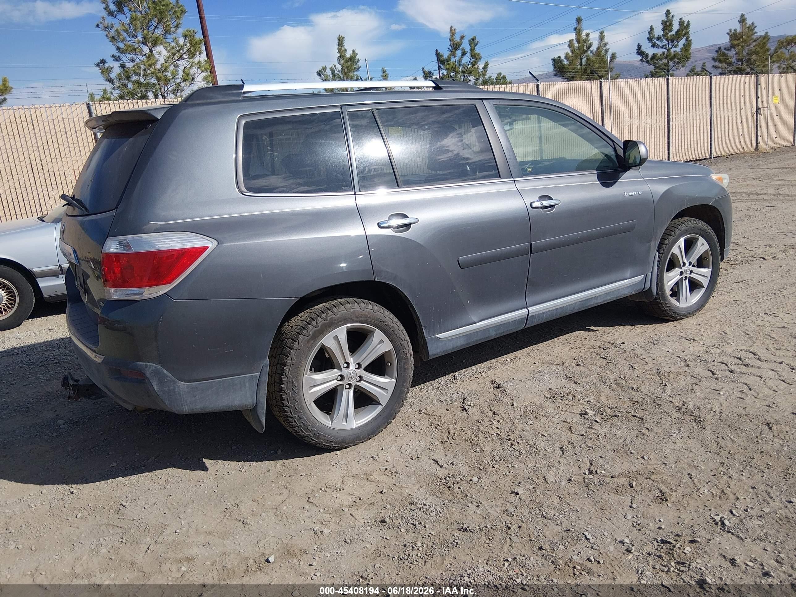 2011 Toyota Highlander Limited V6 Gray vin: 5TDDK3EH0BS065572