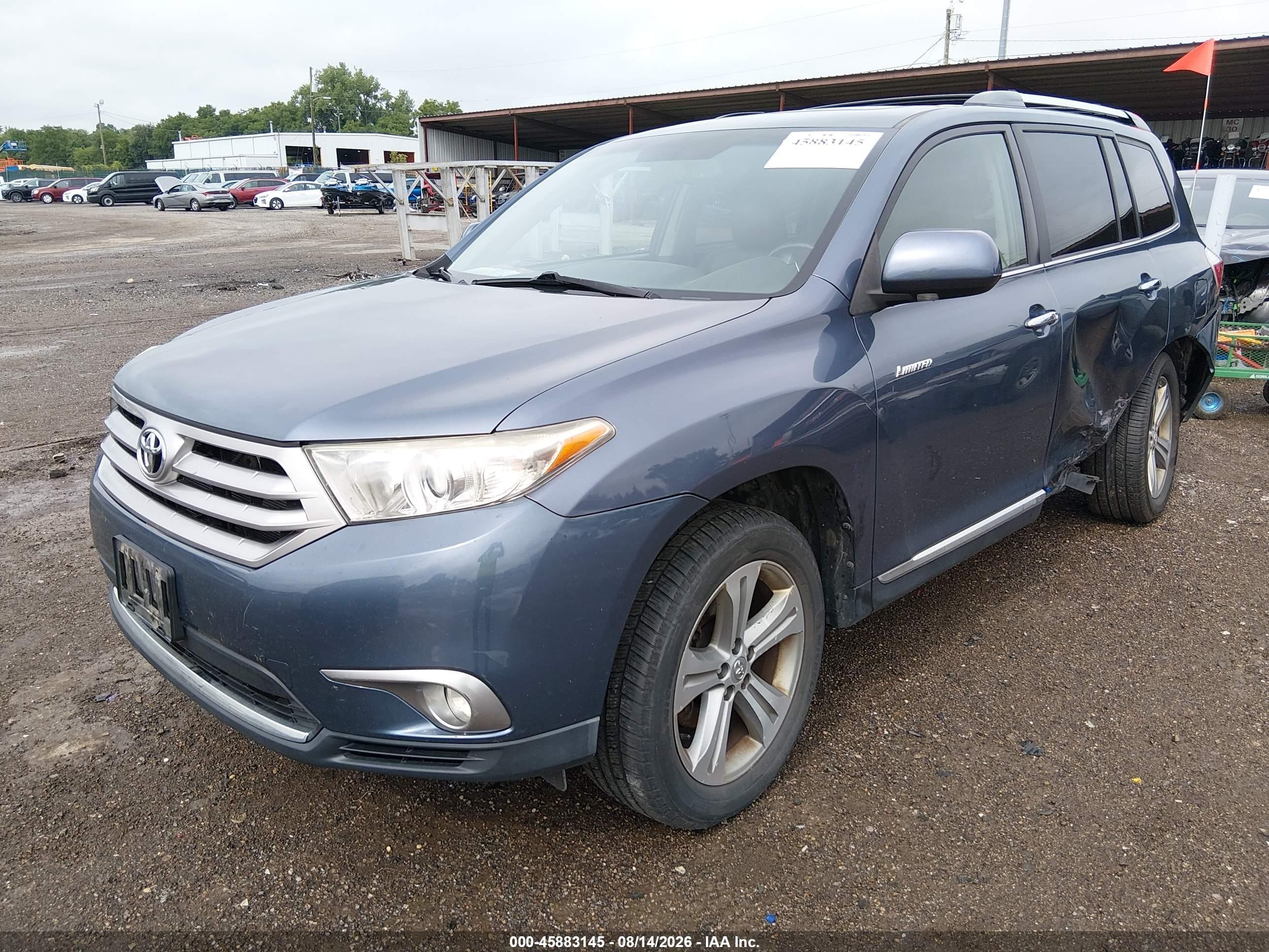 2011 Toyota Highlander Limited V6 Blue vin: 5TDDK3EH0BS090438