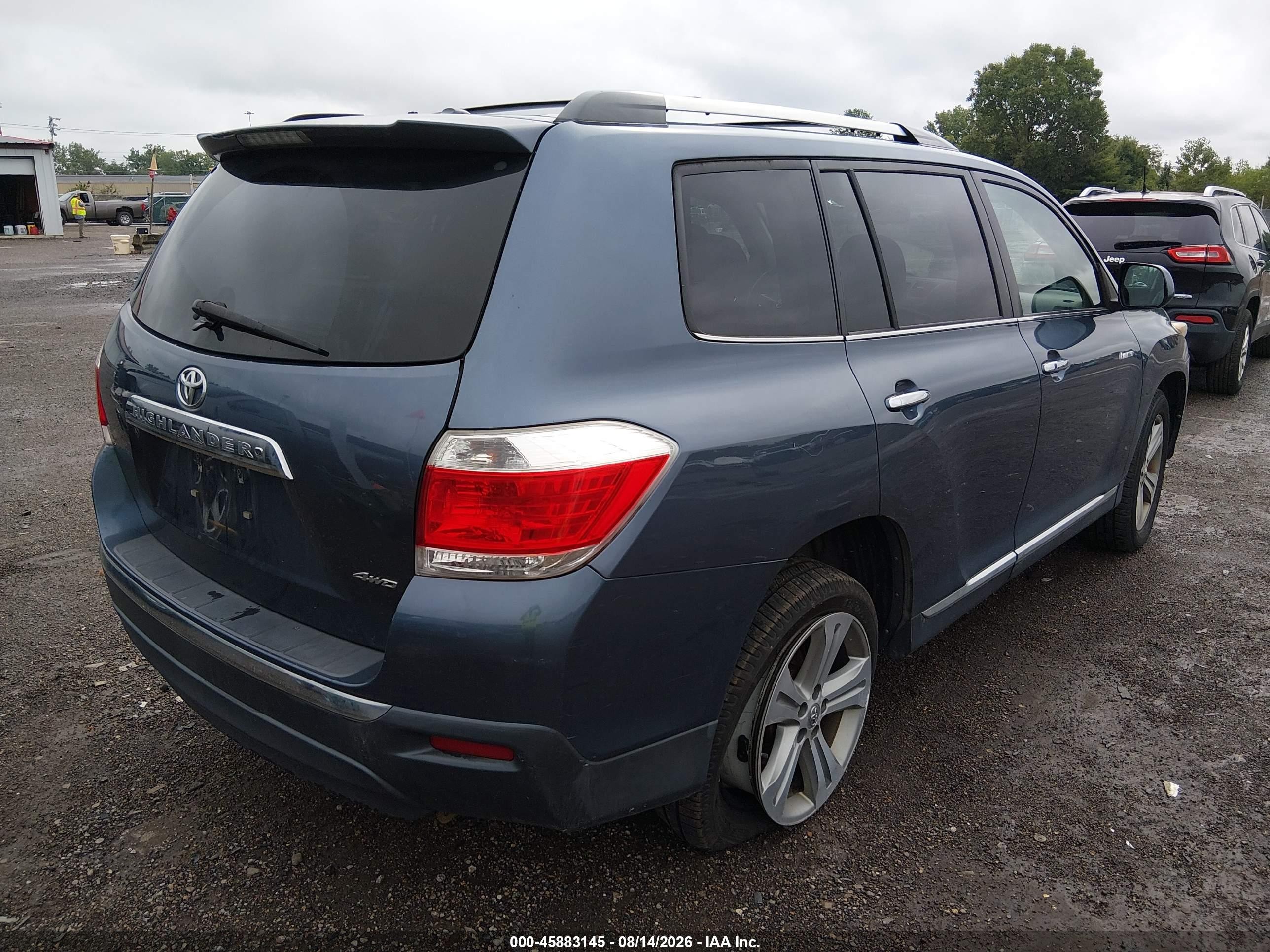 2011 Toyota Highlander Limited V6 Blue vin: 5TDDK3EH0BS090438