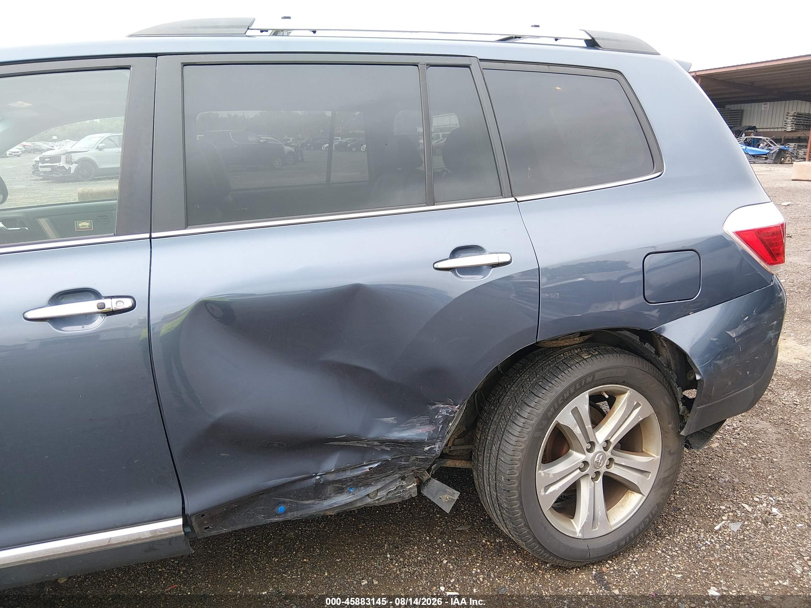 2011 Toyota Highlander Limited V6 Blue vin: 5TDDK3EH0BS090438