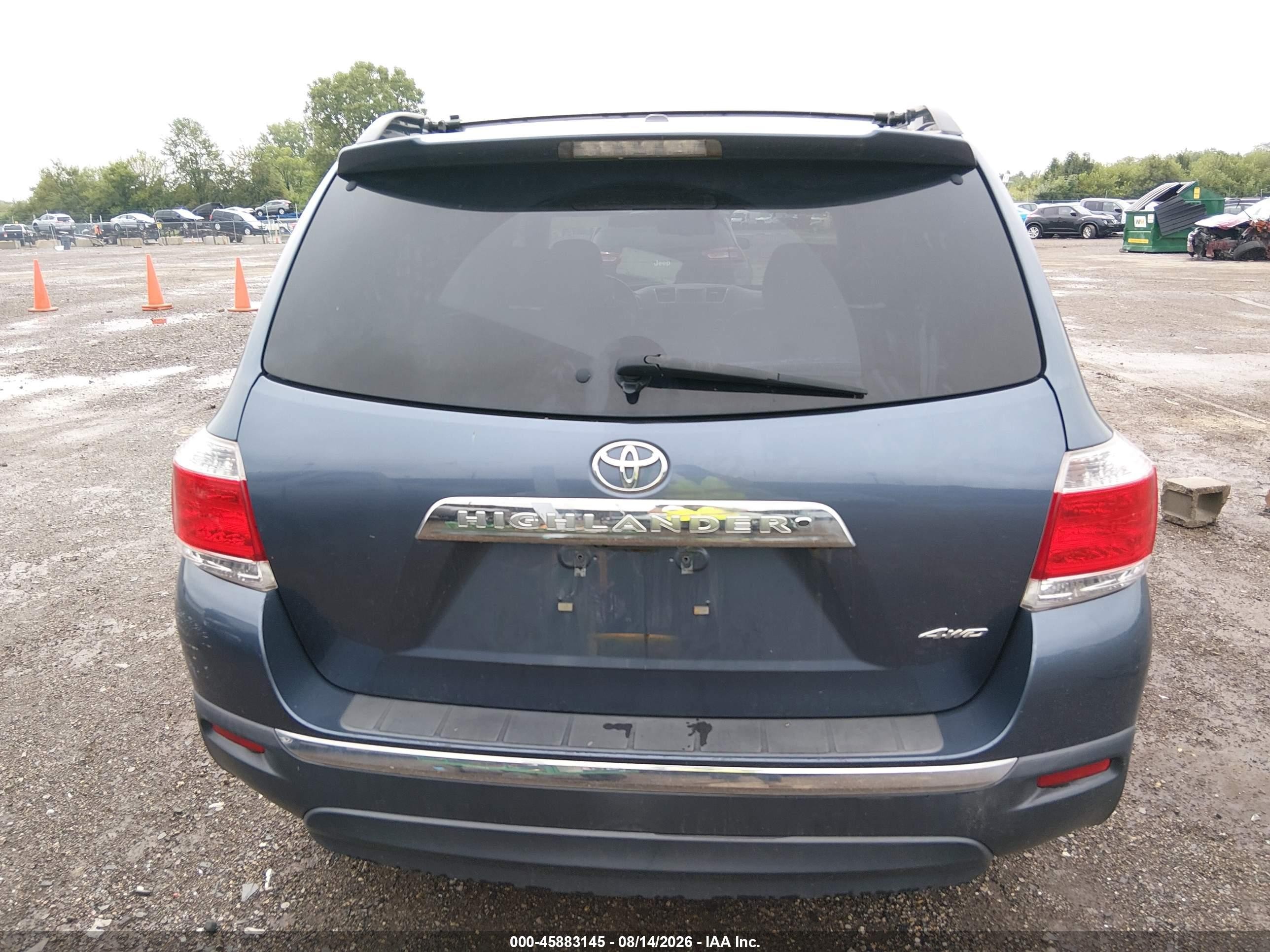 2011 Toyota Highlander Limited V6 Blue vin: 5TDDK3EH0BS090438