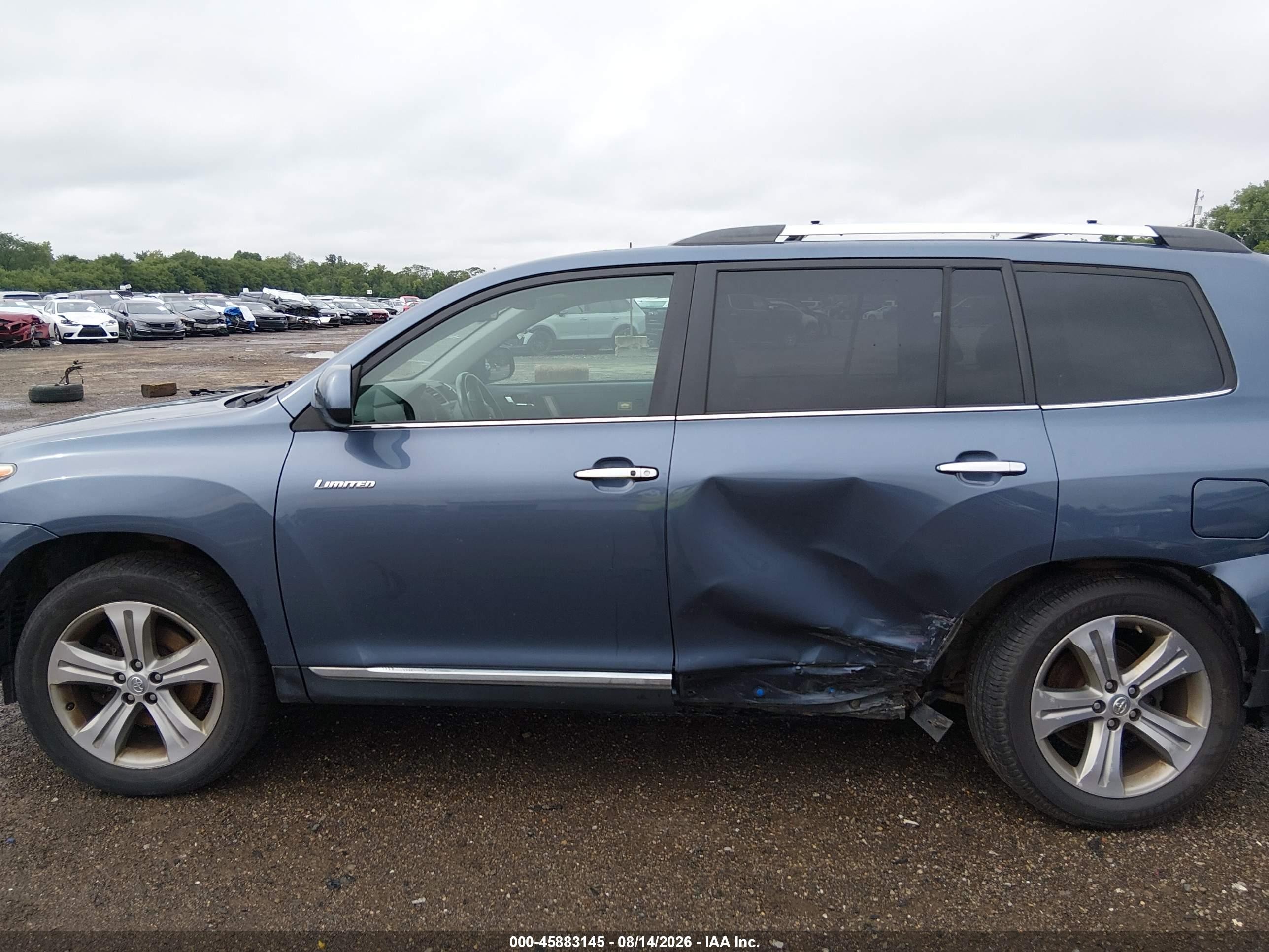 2011 Toyota Highlander Limited V6 Blue vin: 5TDDK3EH0BS090438