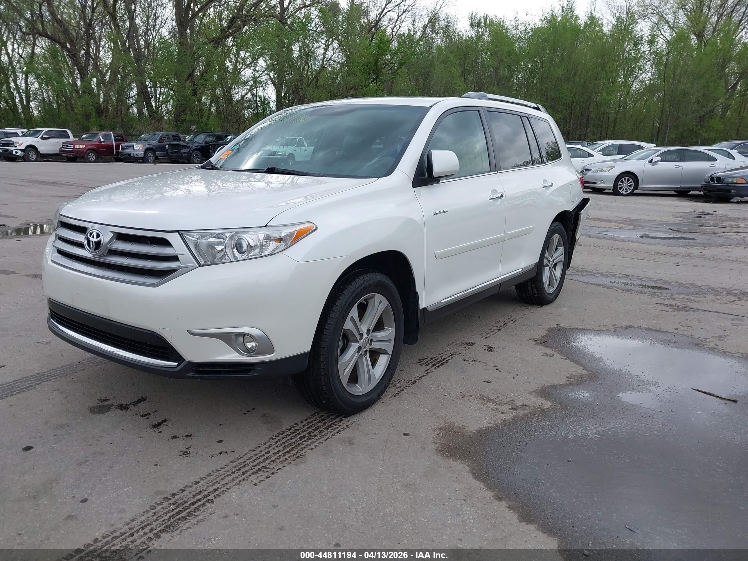 2012 Toyota Highlander Limited V6 Белый vin: 5TDDK3EH0CS117770