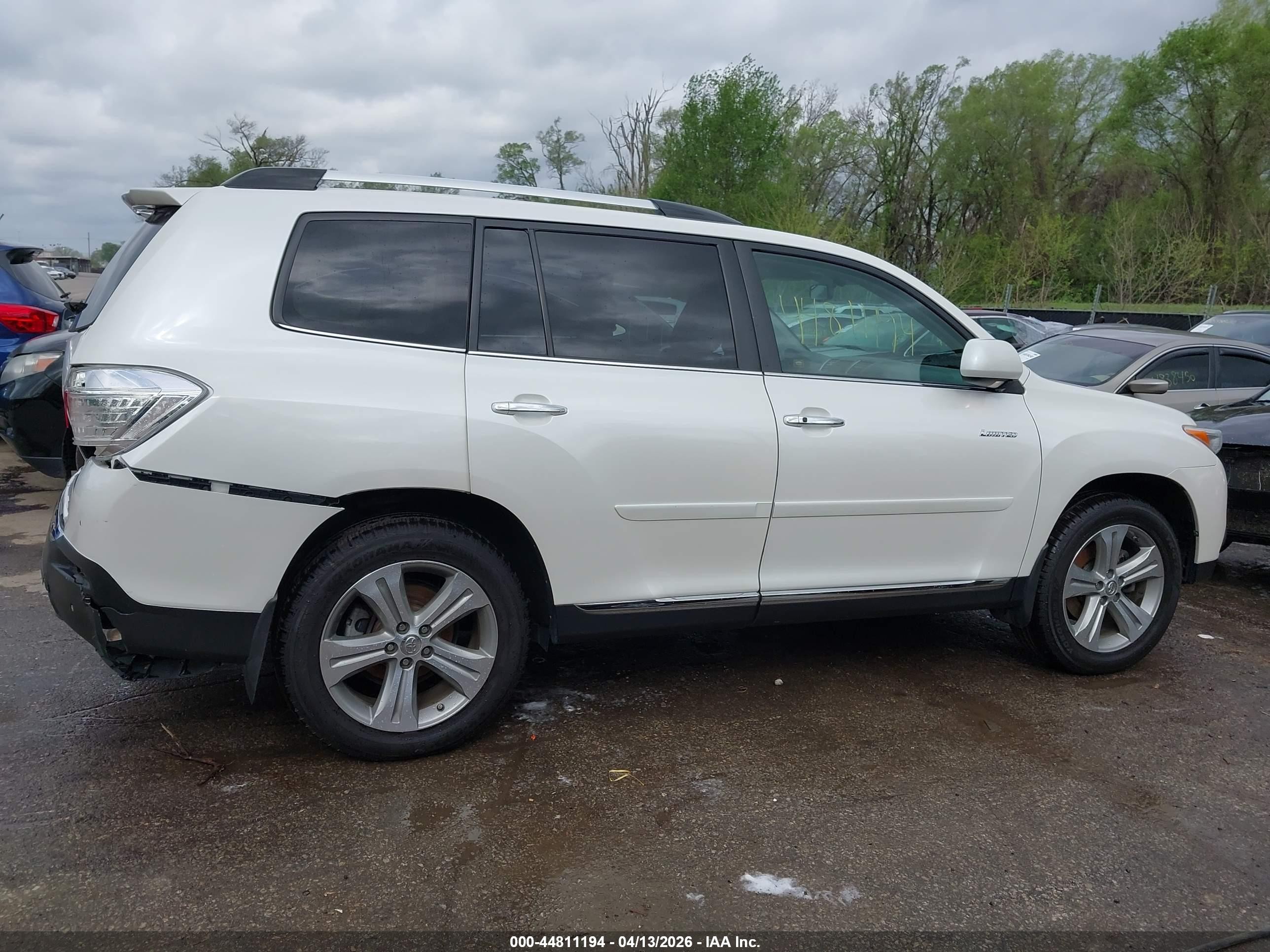 2012 Toyota Highlander Limited V6 Белый vin: 5TDDK3EH0CS117770