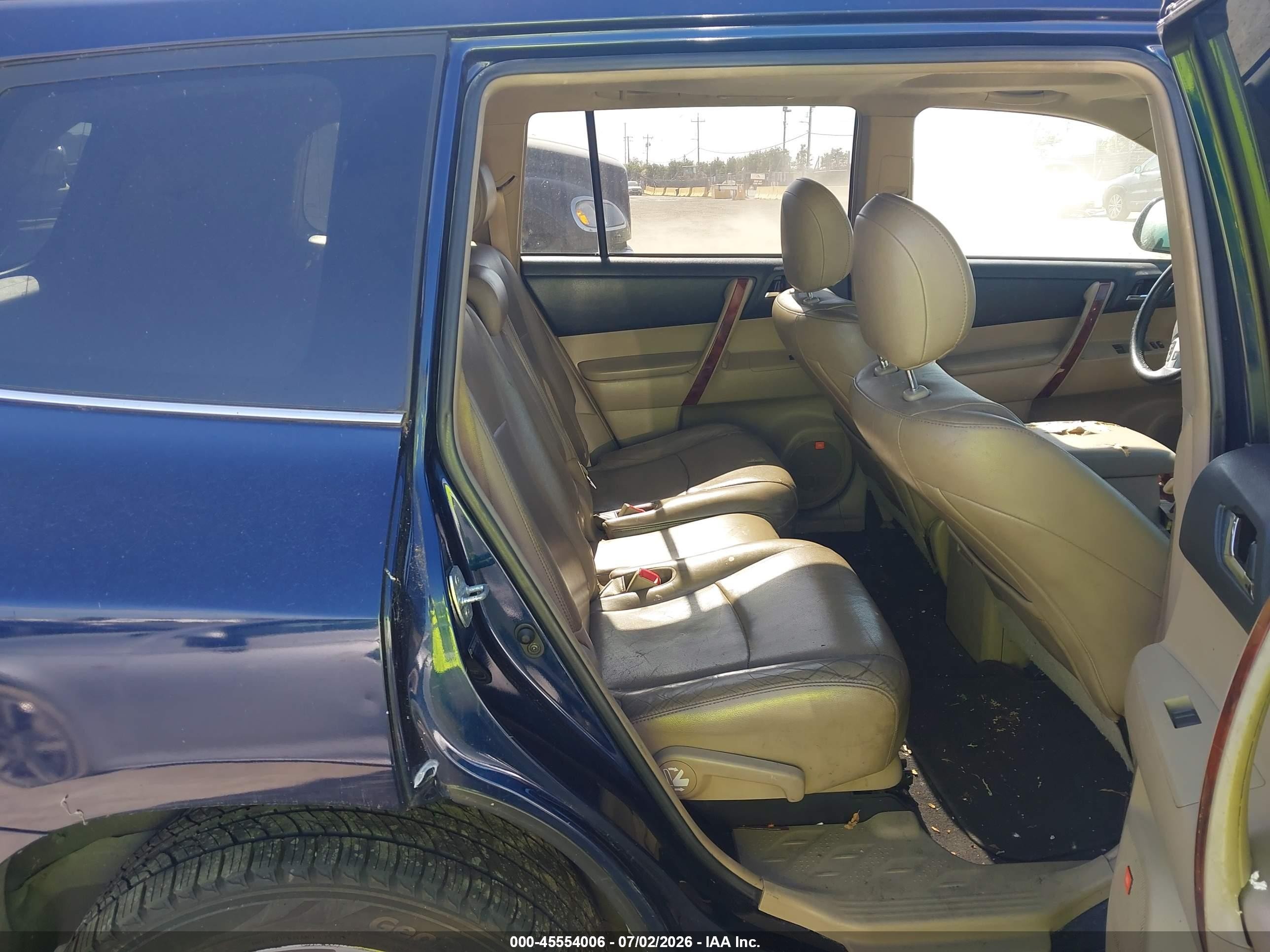 2012 Toyota Highlander Limited V6 Blue vin: 5TDDK3EH0CS130633