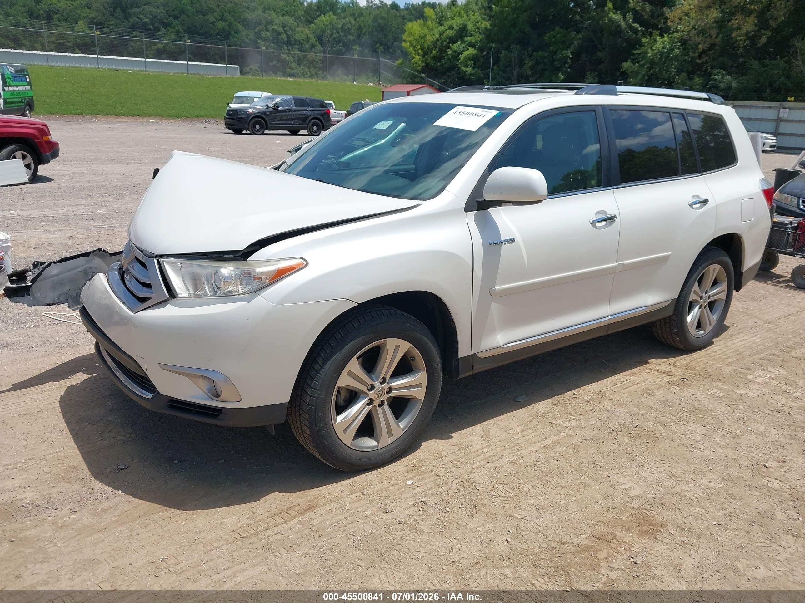 2012 Toyota Highlander Limited V6 White vin: 5TDDK3EH0CS137047