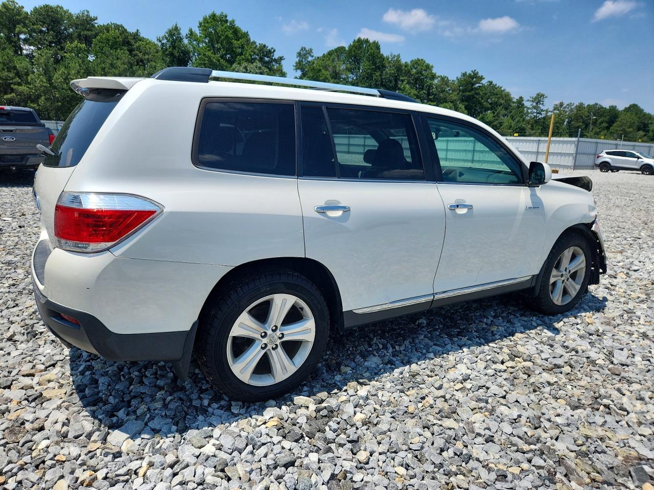 2012 Toyota Highlander Limited White vin: 5TDDK3EH0CS169934