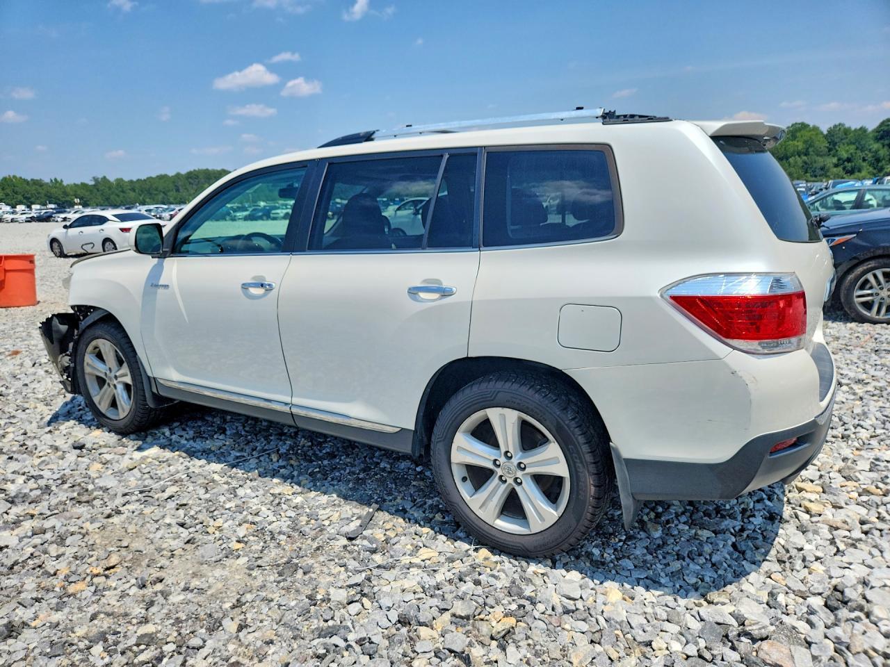 2012 Toyota Highlander Limited White vin: 5TDDK3EH0CS169934