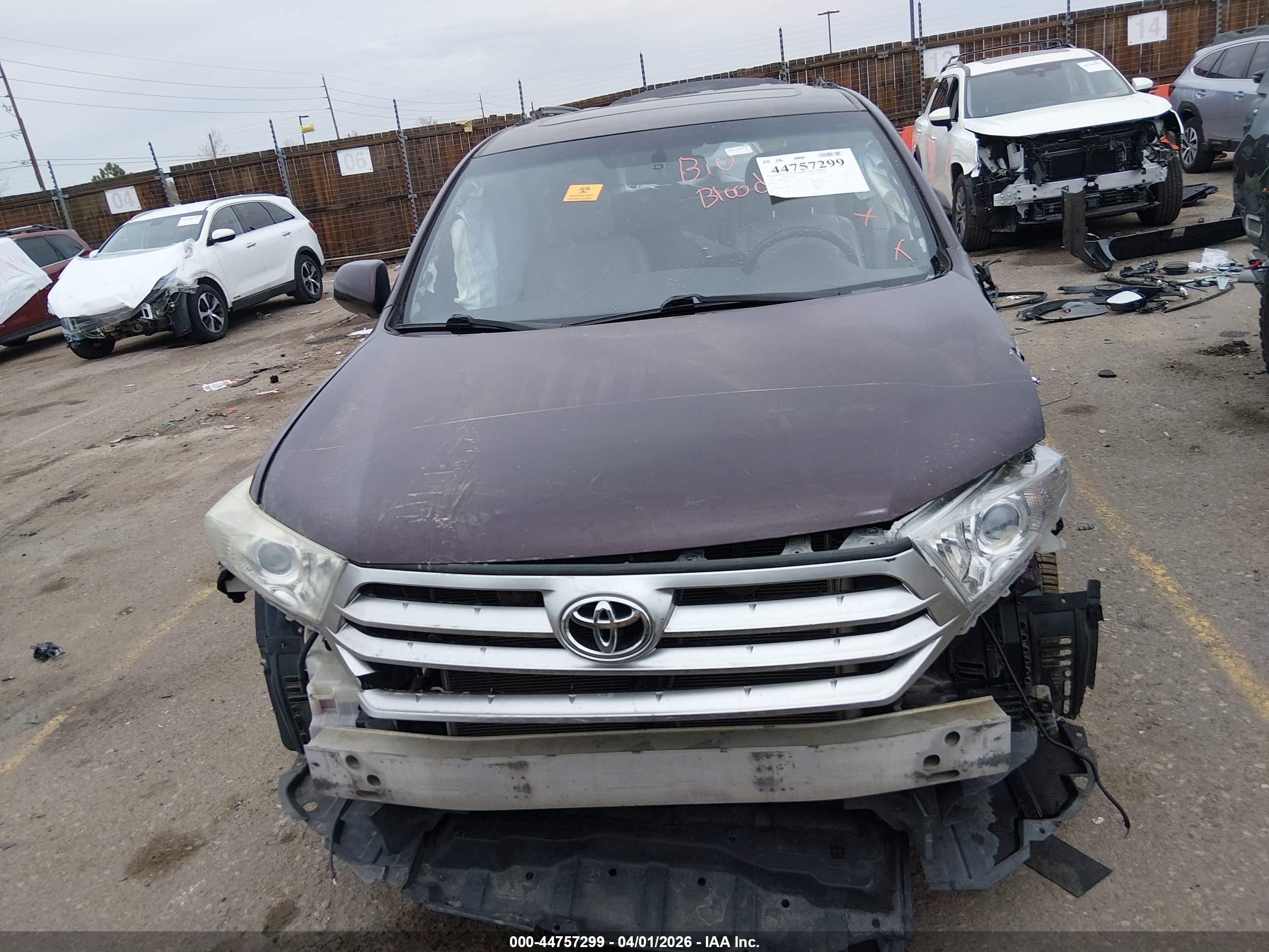 2012 Toyota Highlander Limited V6 Burgundy vin: 5TDDK3EH0CS175037