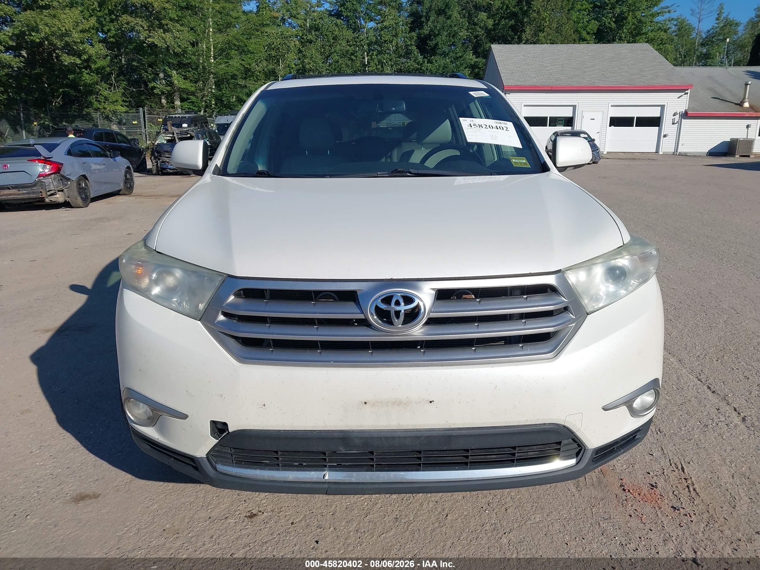 2013 Toyota Highlander Limited V6 White vin: 5TDDK3EH0DS178781