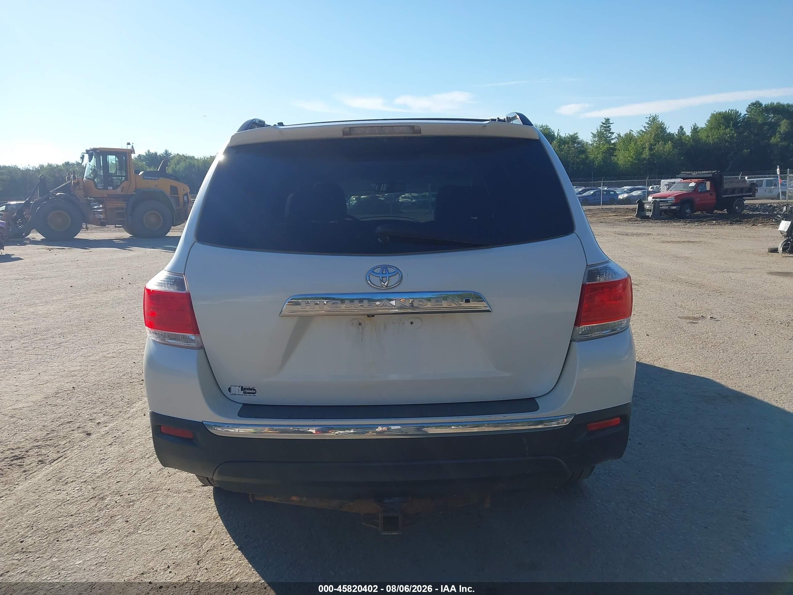 2013 Toyota Highlander Limited V6 White vin: 5TDDK3EH0DS178781