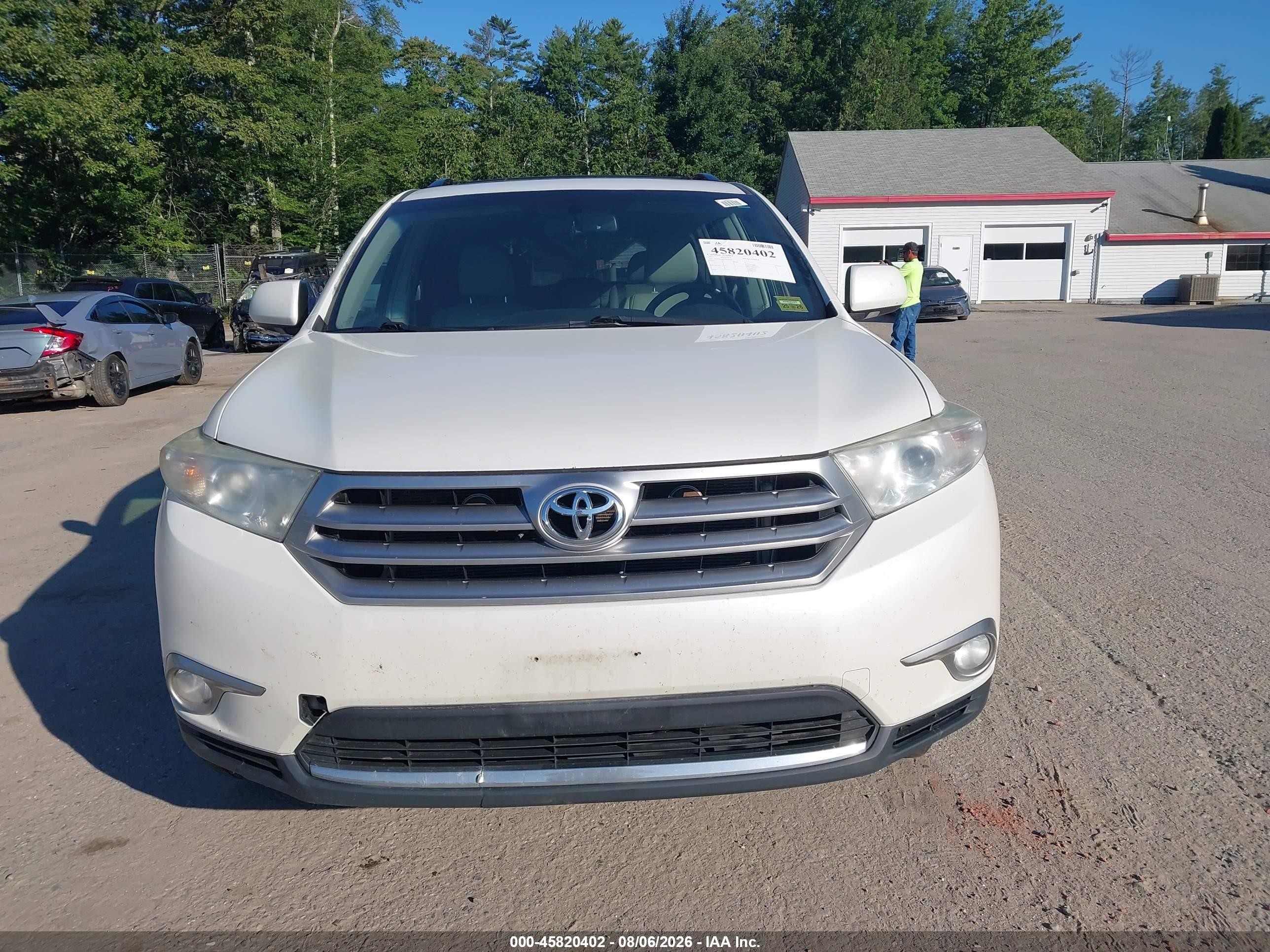 2013 Toyota Highlander Limited V6 White vin: 5TDDK3EH0DS178781