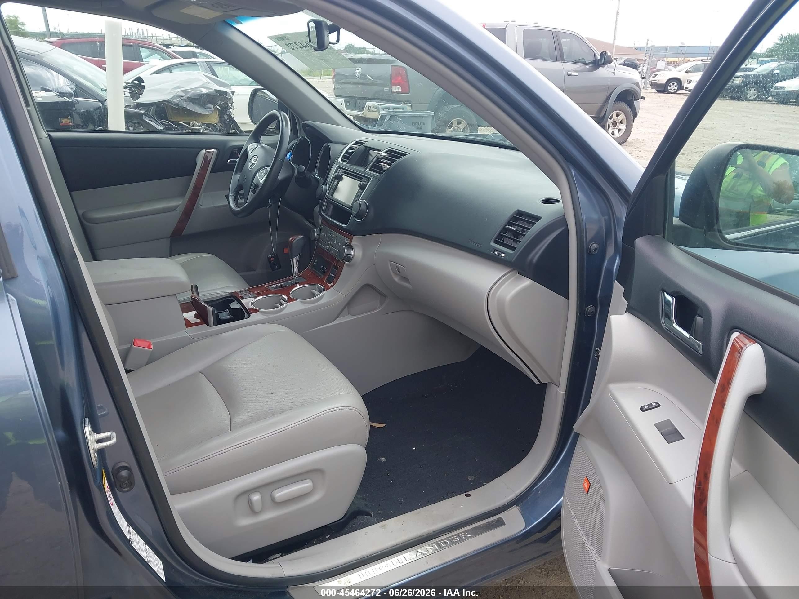 2013 Toyota Highlander Limited V6 Blue vin: 5TDDK3EH0DS191689