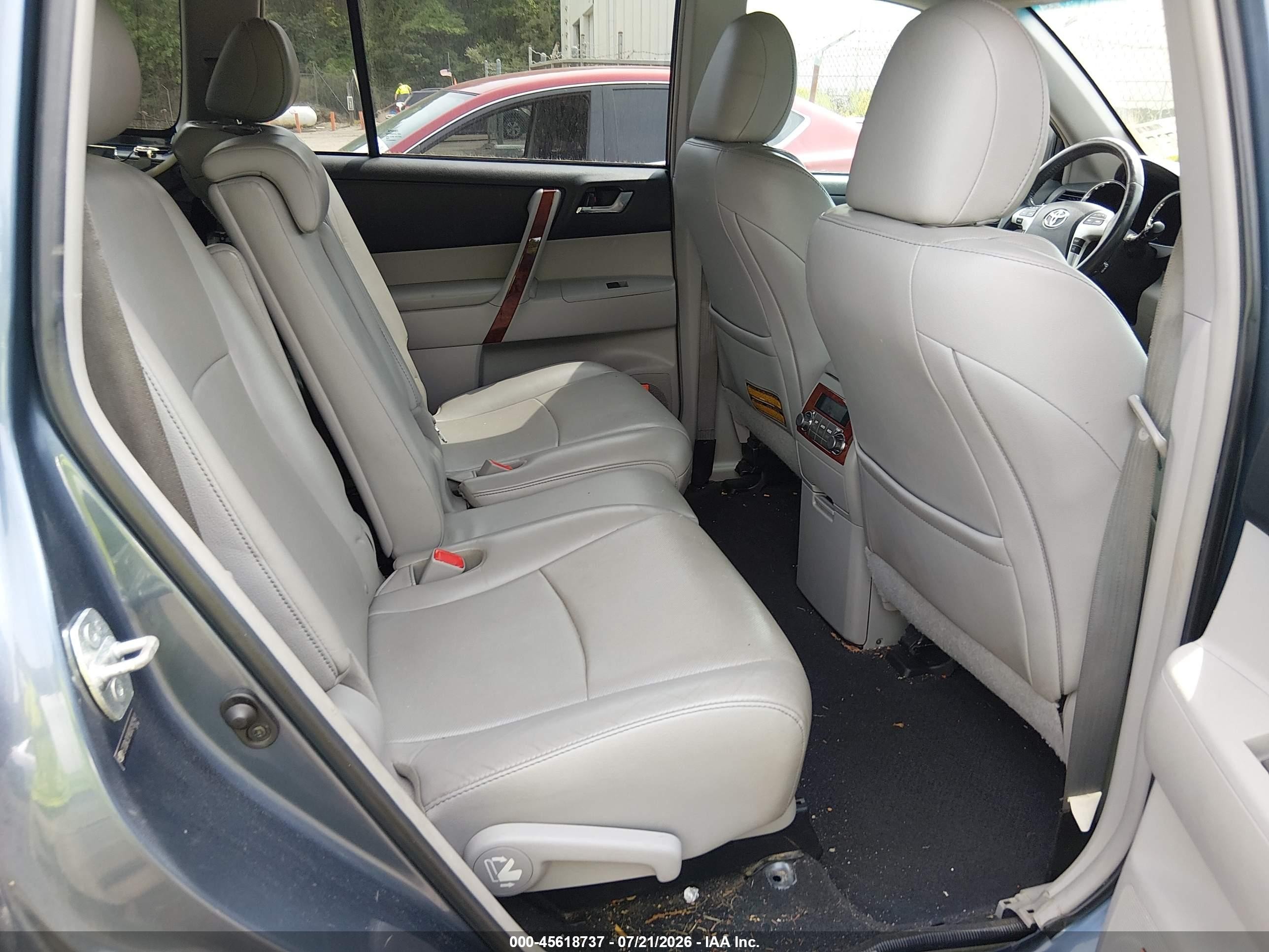 2013 Toyota Highlander Limited V6 Blue vin: 5TDDK3EH0DS192941