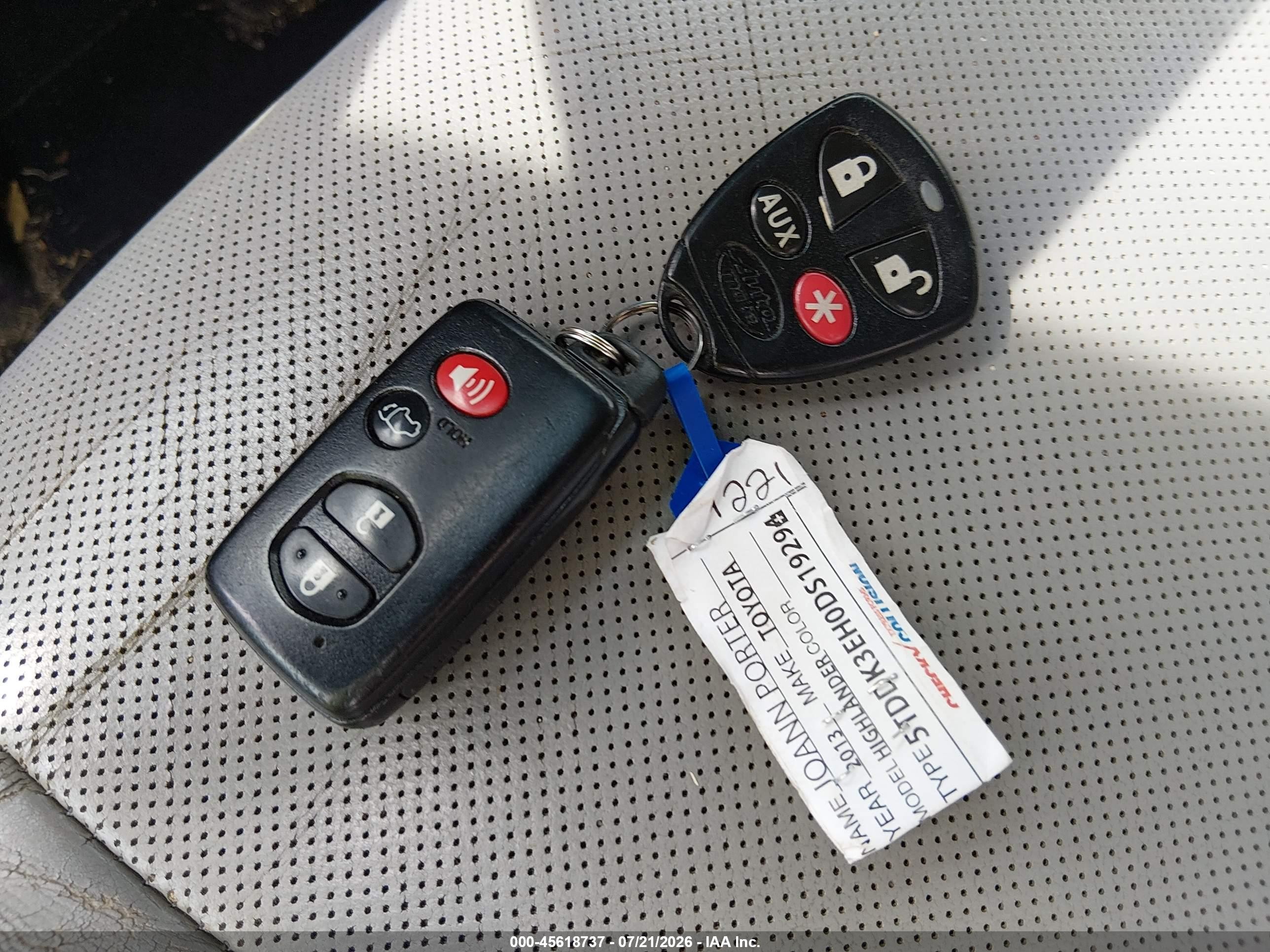2013 Toyota Highlander Limited V6 Blue vin: 5TDDK3EH0DS192941