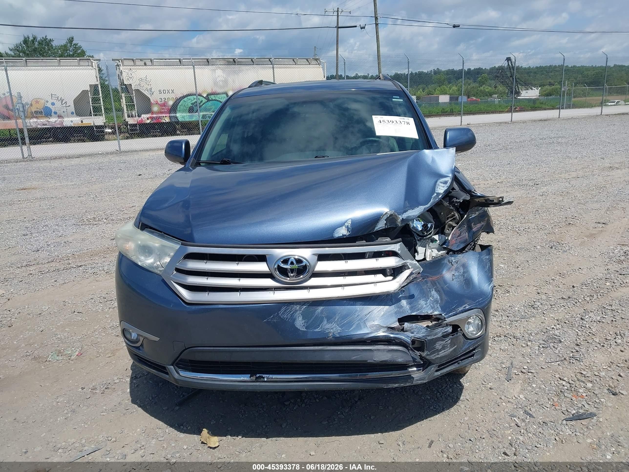 2013 Toyota Highlander Limited V6 Blue vin: 5TDDK3EH0DS208345