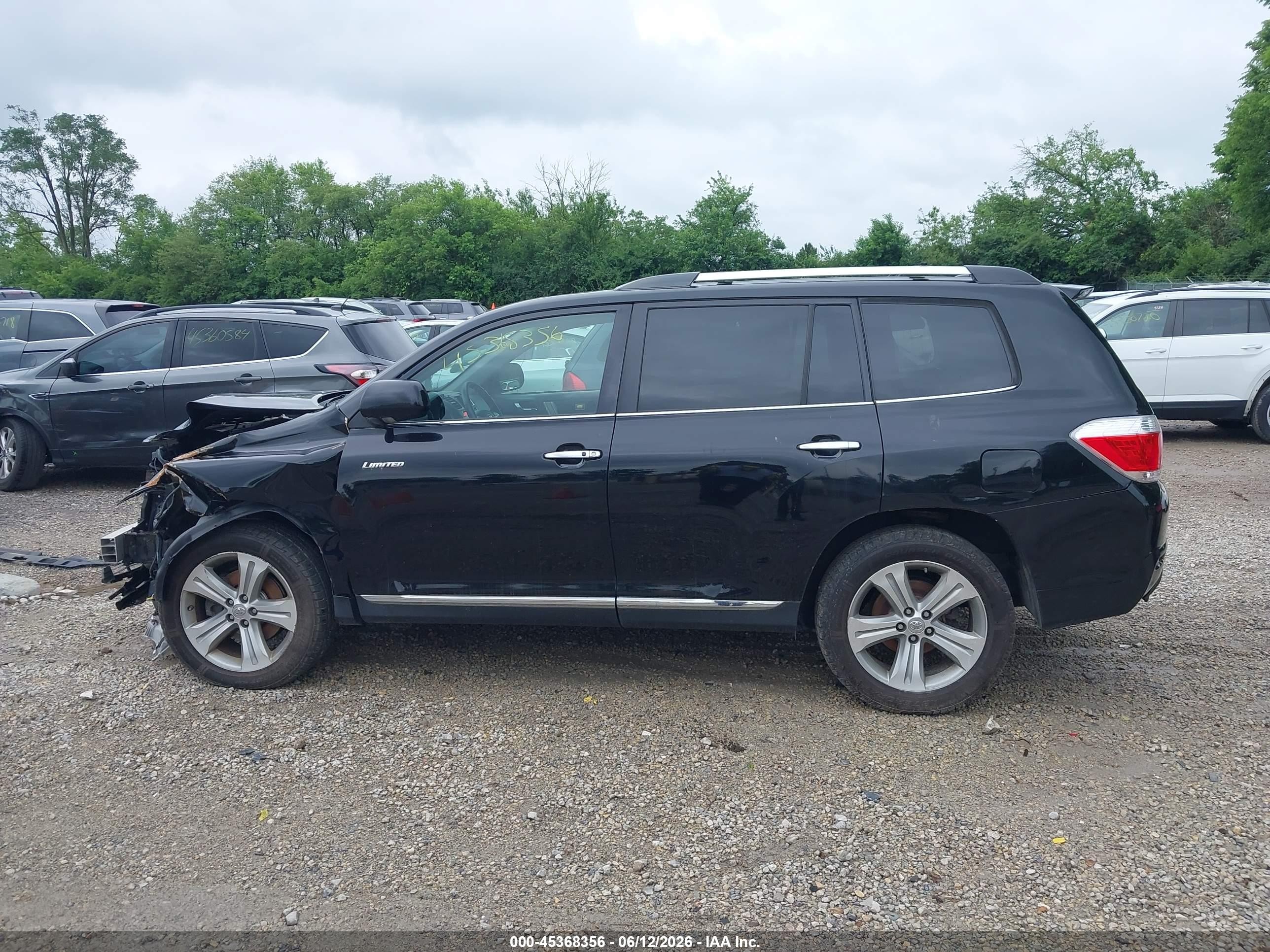 2013 Toyota Highlander Limited V6 Black vin: 5TDDK3EH0DS217644