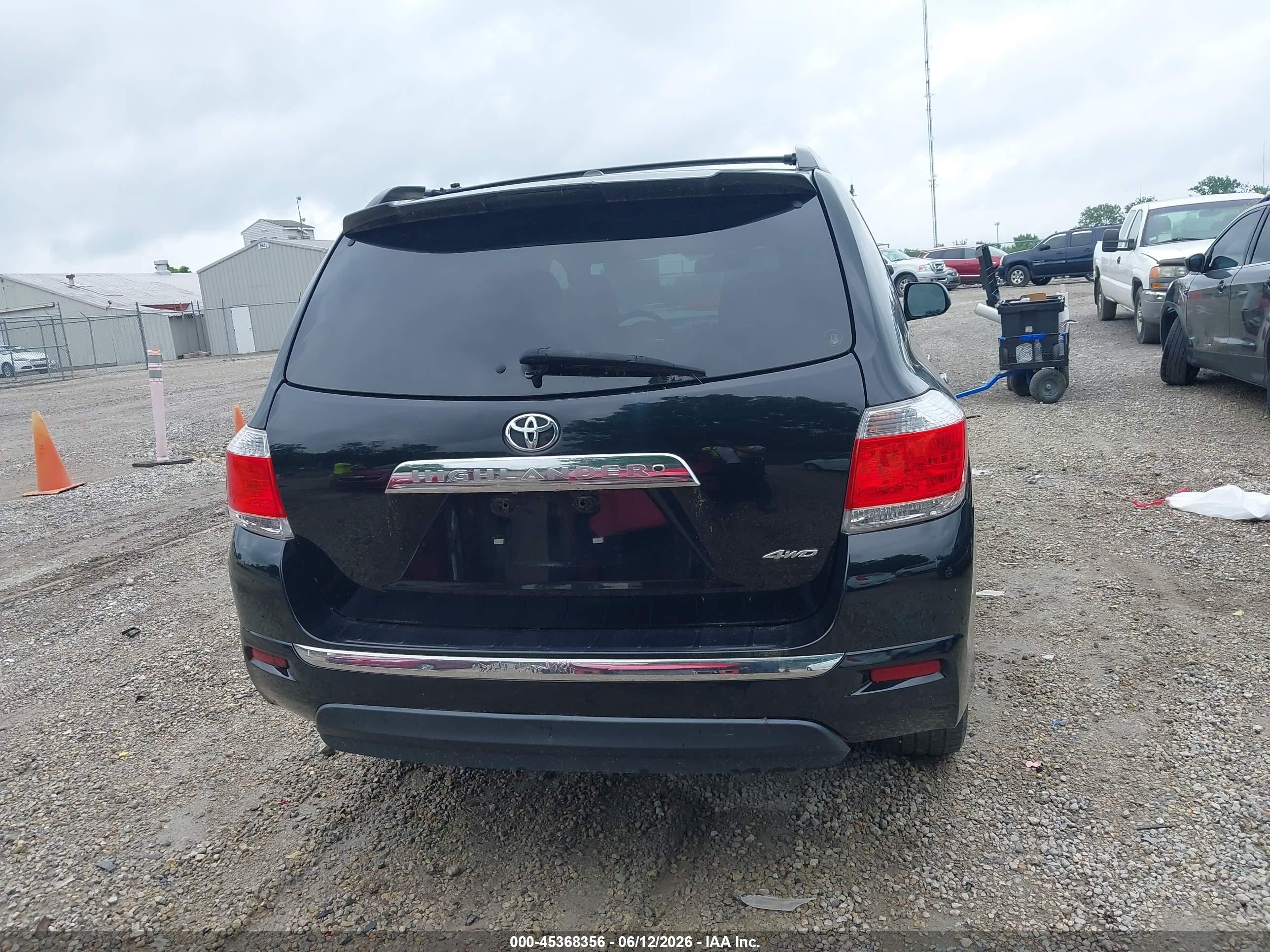 2013 Toyota Highlander Limited V6 Black vin: 5TDDK3EH0DS217644