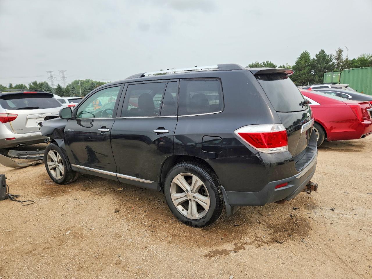 2013 Toyota Highlander Limited Черный vin: 5TDDK3EH0DS219765