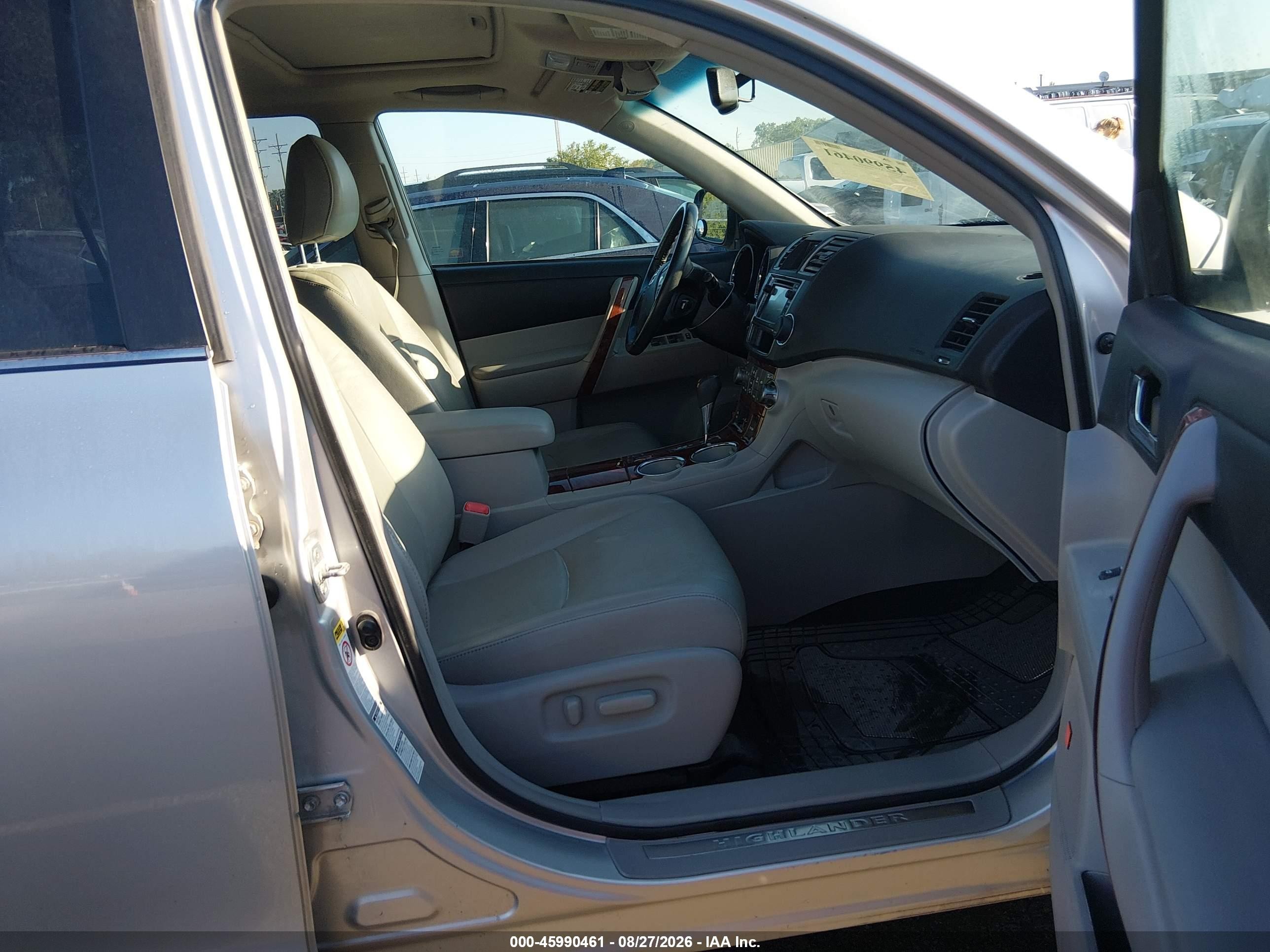 2013 Toyota Highlander Limited V6 Серебряный vin: 5TDDK3EH0DS224237