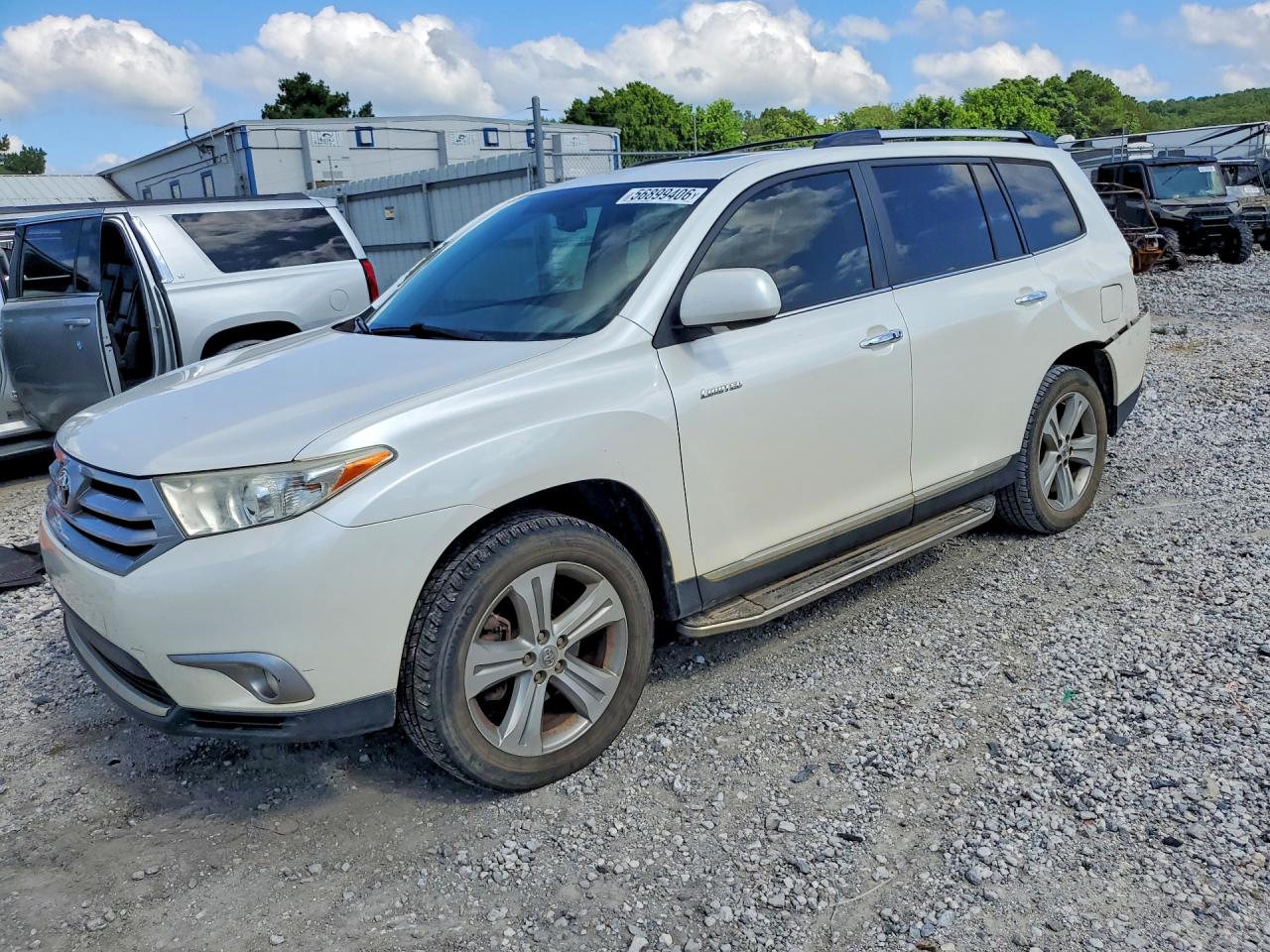 2013 Toyota Highlander Limited White vin: 5TDDK3EH0DS268089