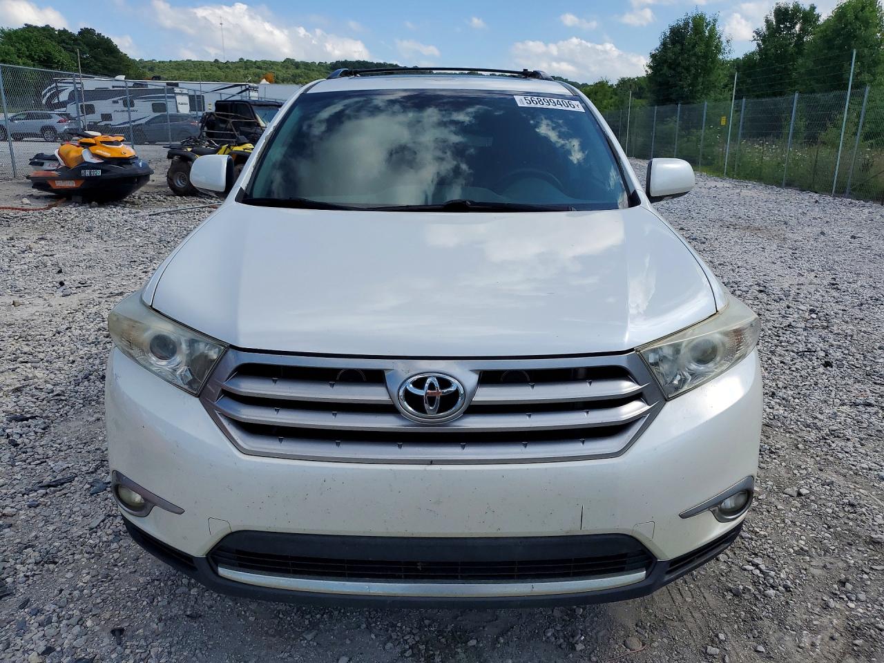 2013 Toyota Highlander Limited White vin: 5TDDK3EH0DS268089