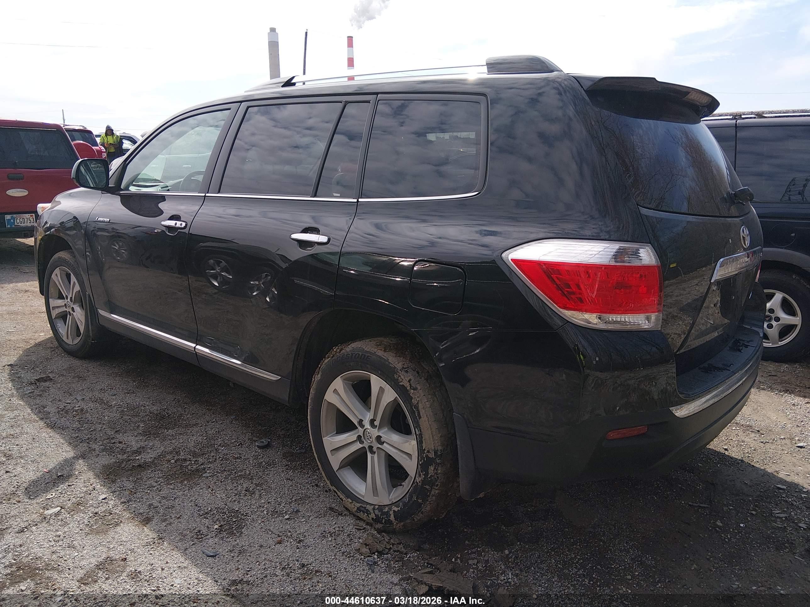 2013 Toyota Highlander Limited V6 Black vin: 5TDDK3EH0DS270120
