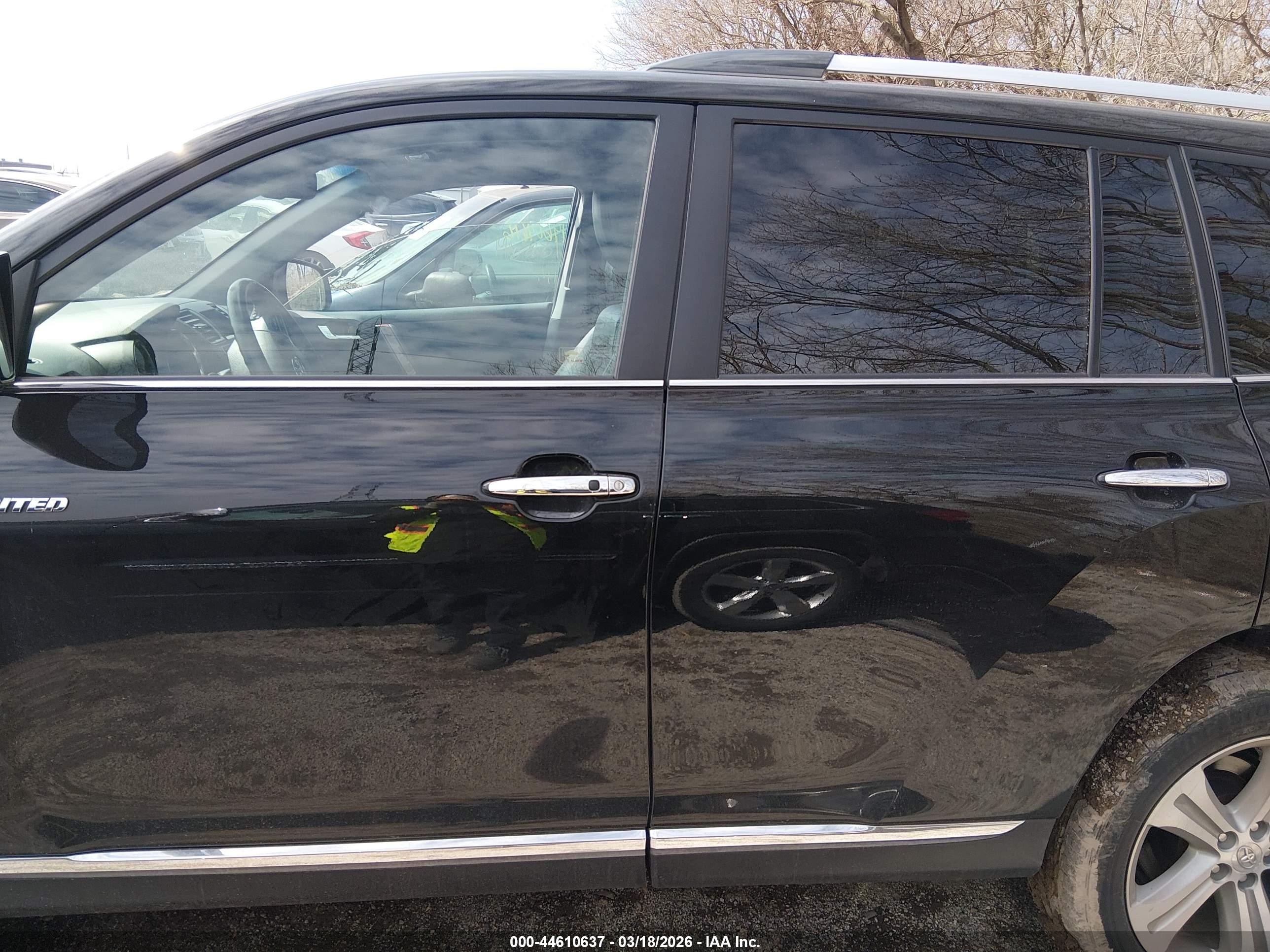 2013 Toyota Highlander Limited V6 Black vin: 5TDDK3EH0DS270120