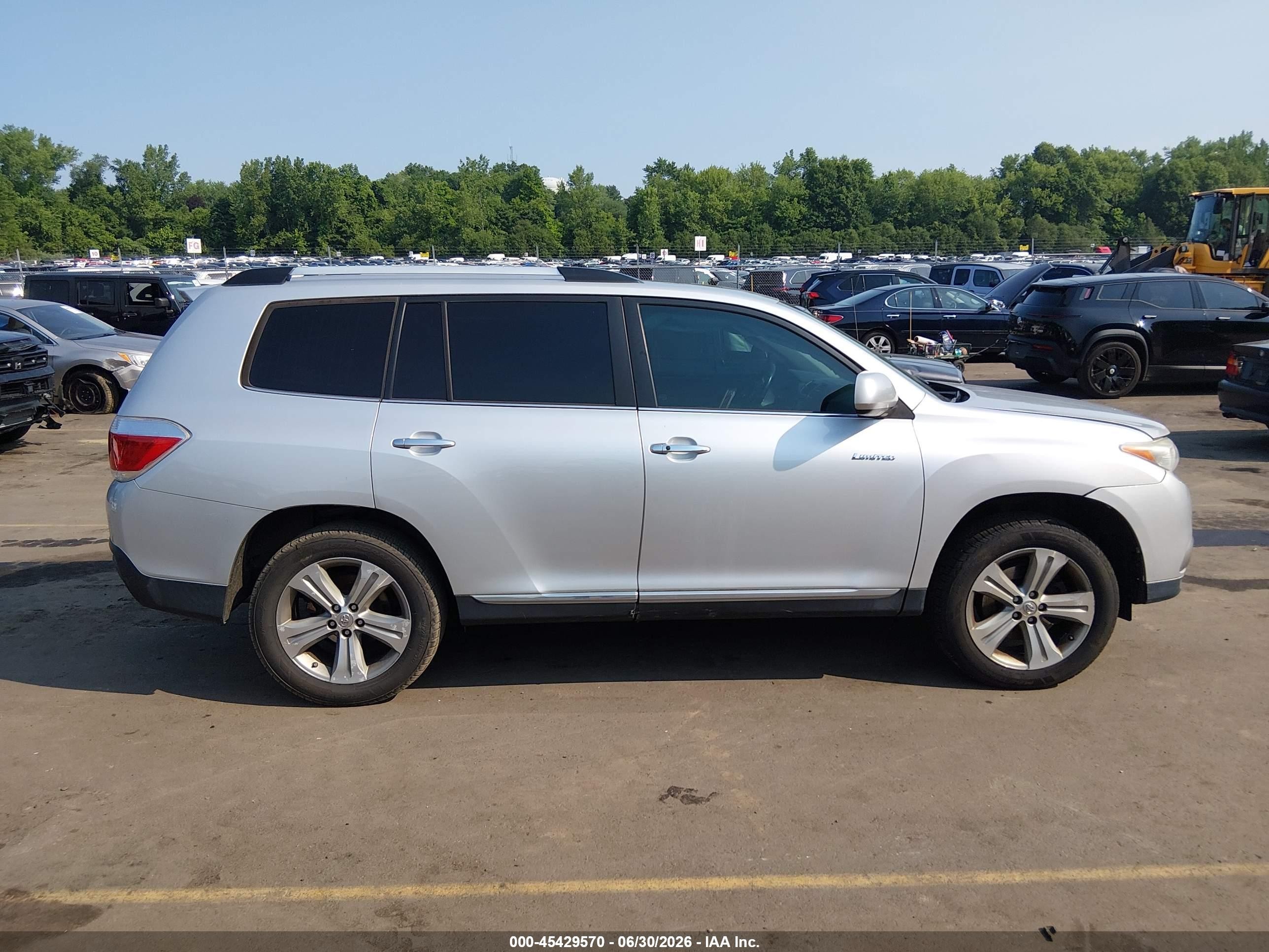 2013 Toyota Highlander Limited V6 Silver vin: 5TDDK3EH0DS275446