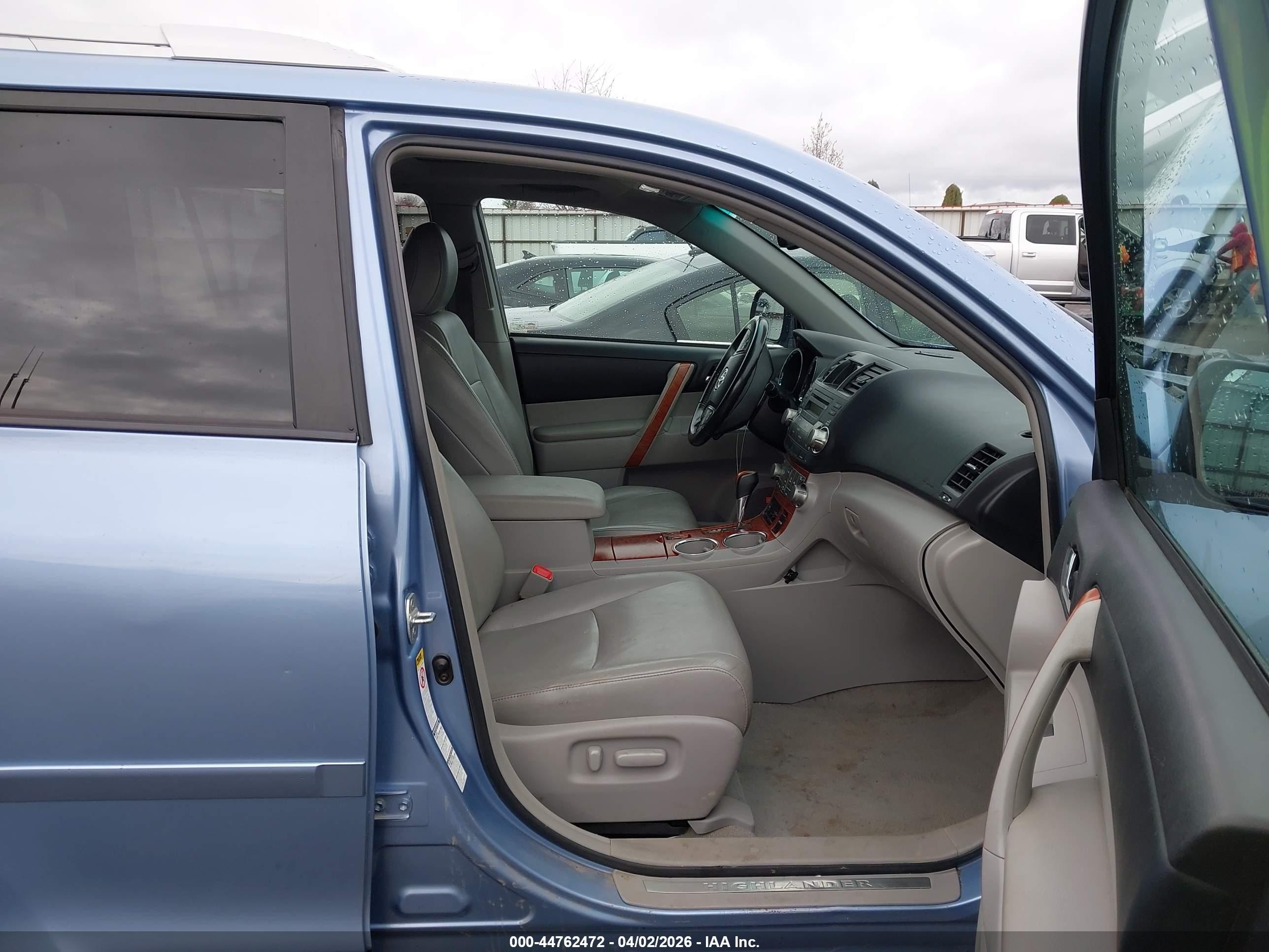 2010 Toyota Highlander Limited V6 Blue vin: 5TDDK3EH1AS018808