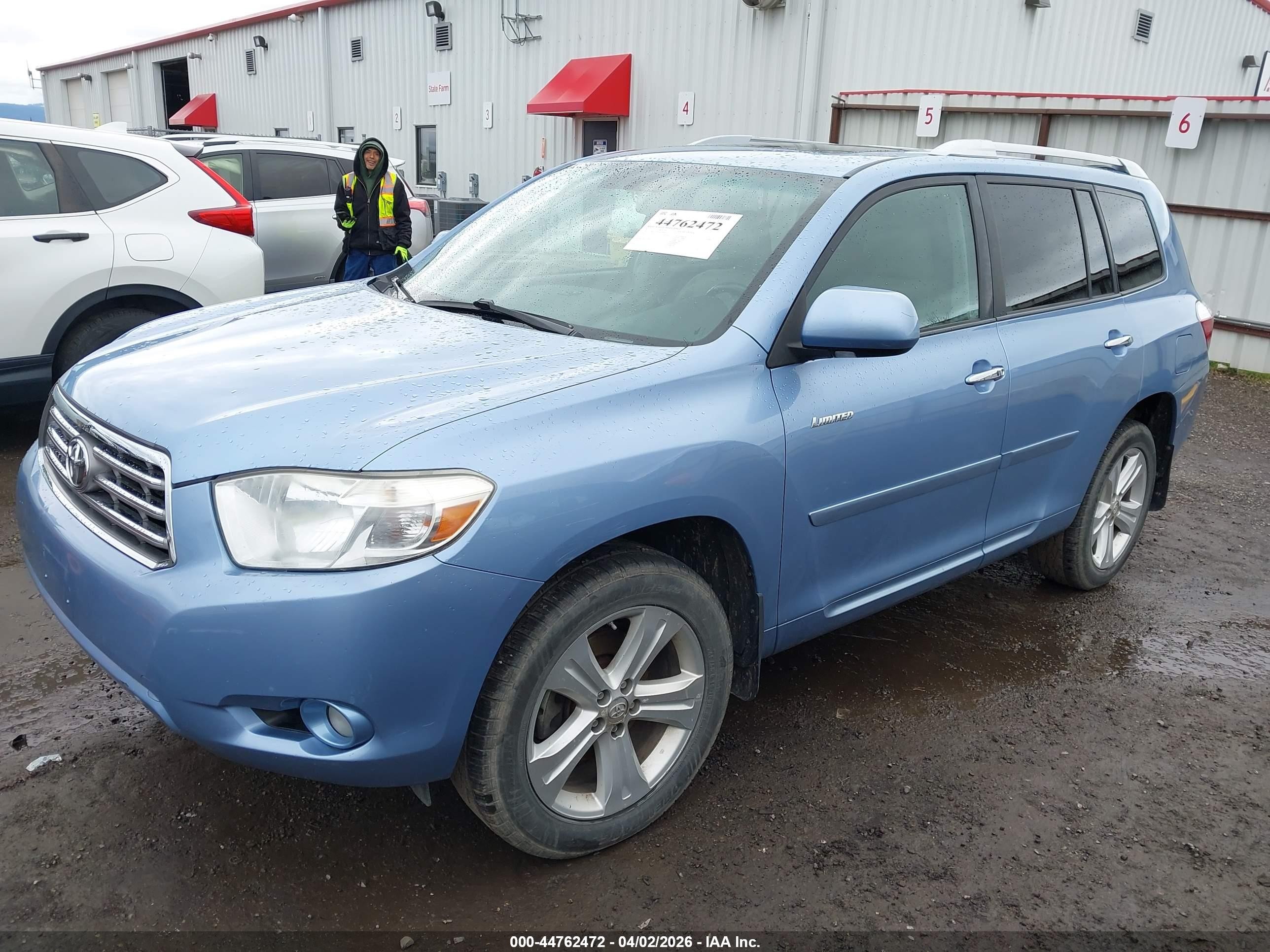 2010 Toyota Highlander Limited V6 Blue vin: 5TDDK3EH1AS018808
