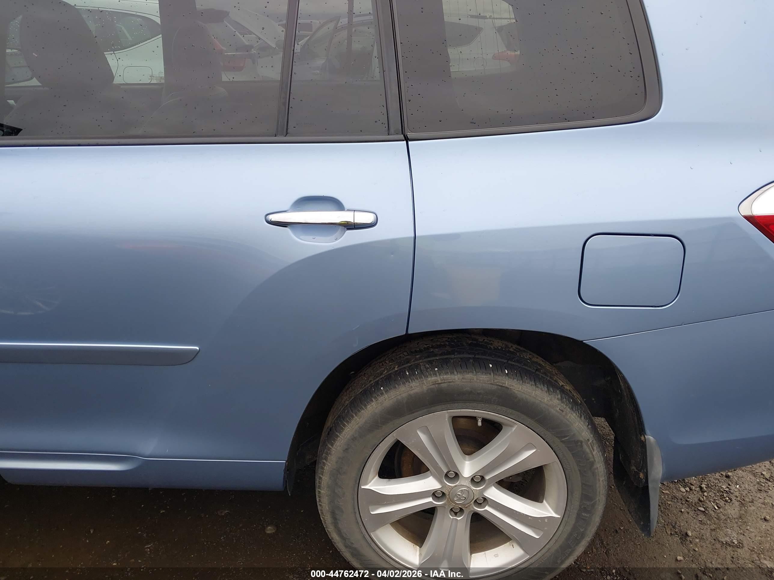 2010 Toyota Highlander Limited V6 Blue vin: 5TDDK3EH1AS018808