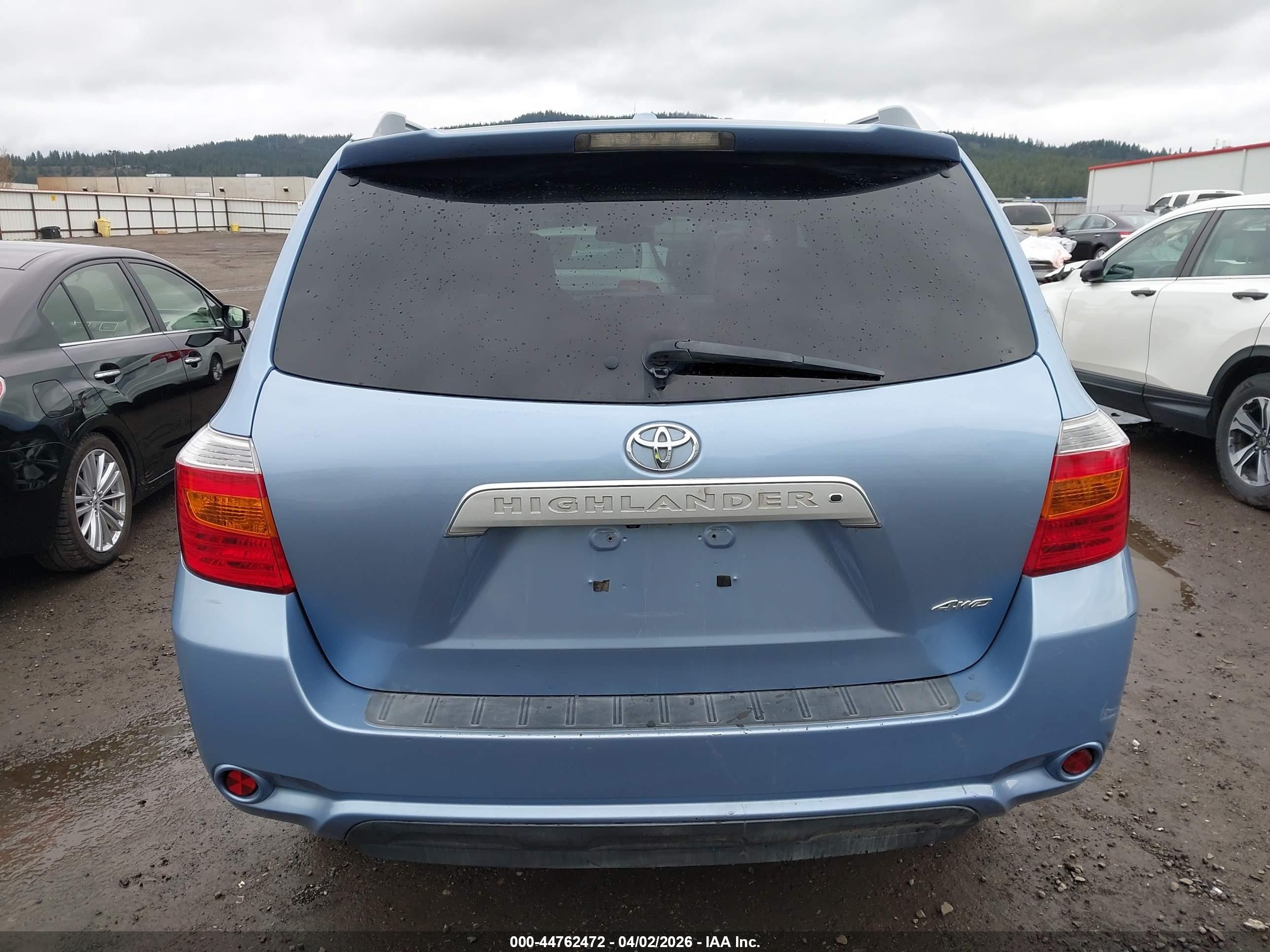 2010 Toyota Highlander Limited V6 Blue vin: 5TDDK3EH1AS018808
