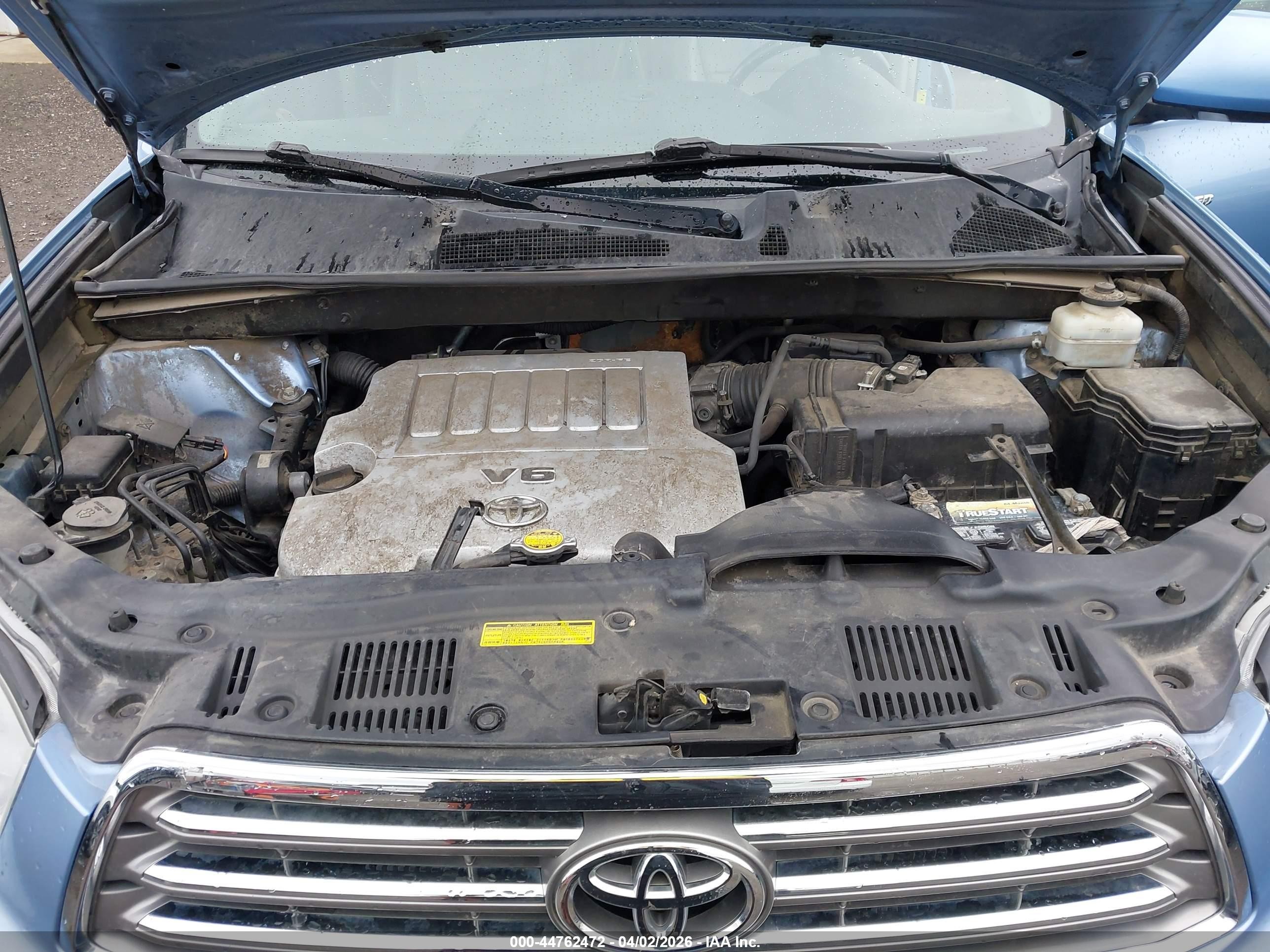 2010 Toyota Highlander Limited V6 Blue vin: 5TDDK3EH1AS018808