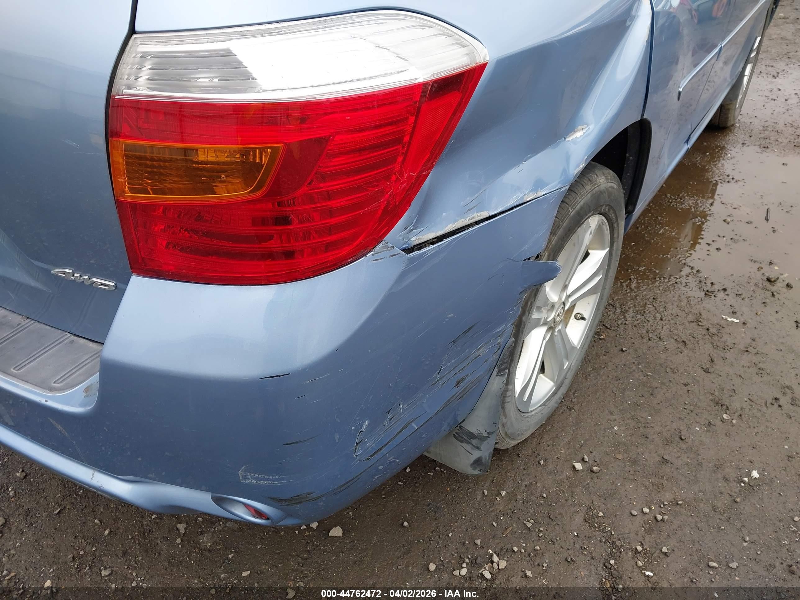 2010 Toyota Highlander Limited V6 Blue vin: 5TDDK3EH1AS018808