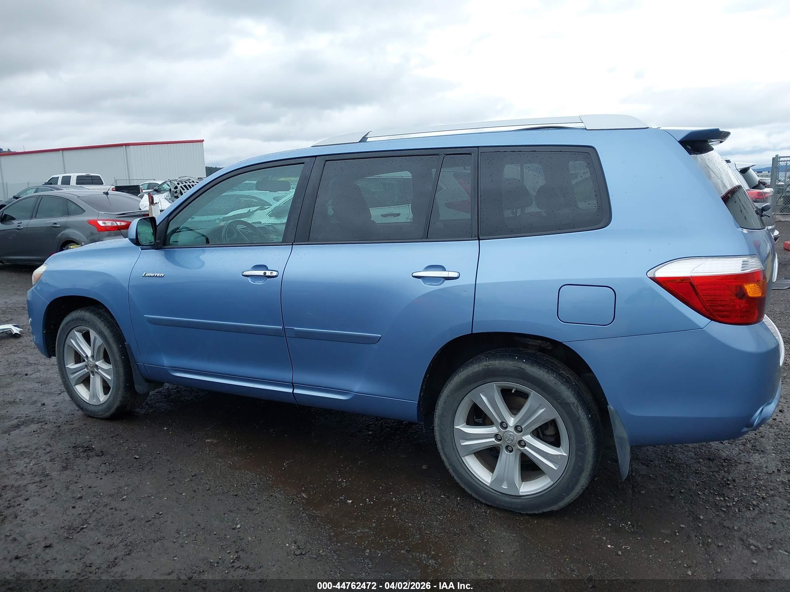 2010 Toyota Highlander Limited V6 Blue vin: 5TDDK3EH1AS018808