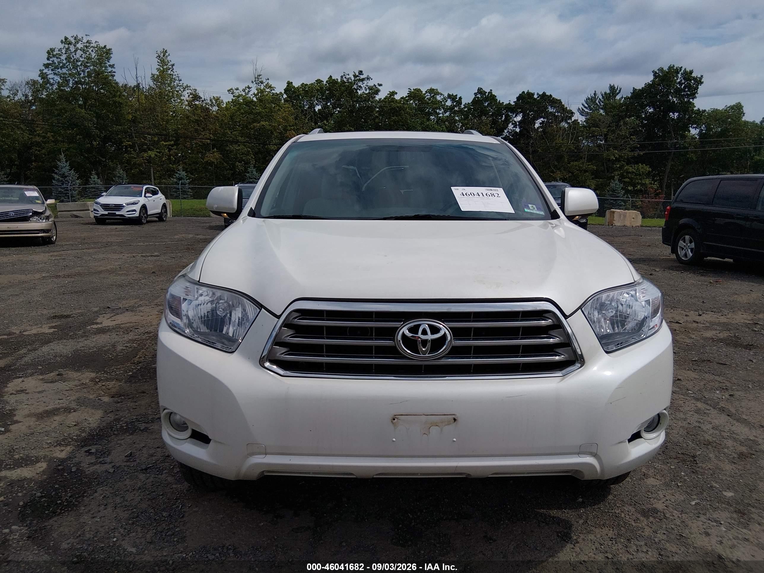 2010 Toyota Highlander Limited White vin: 5TDDK3EH1AS024480