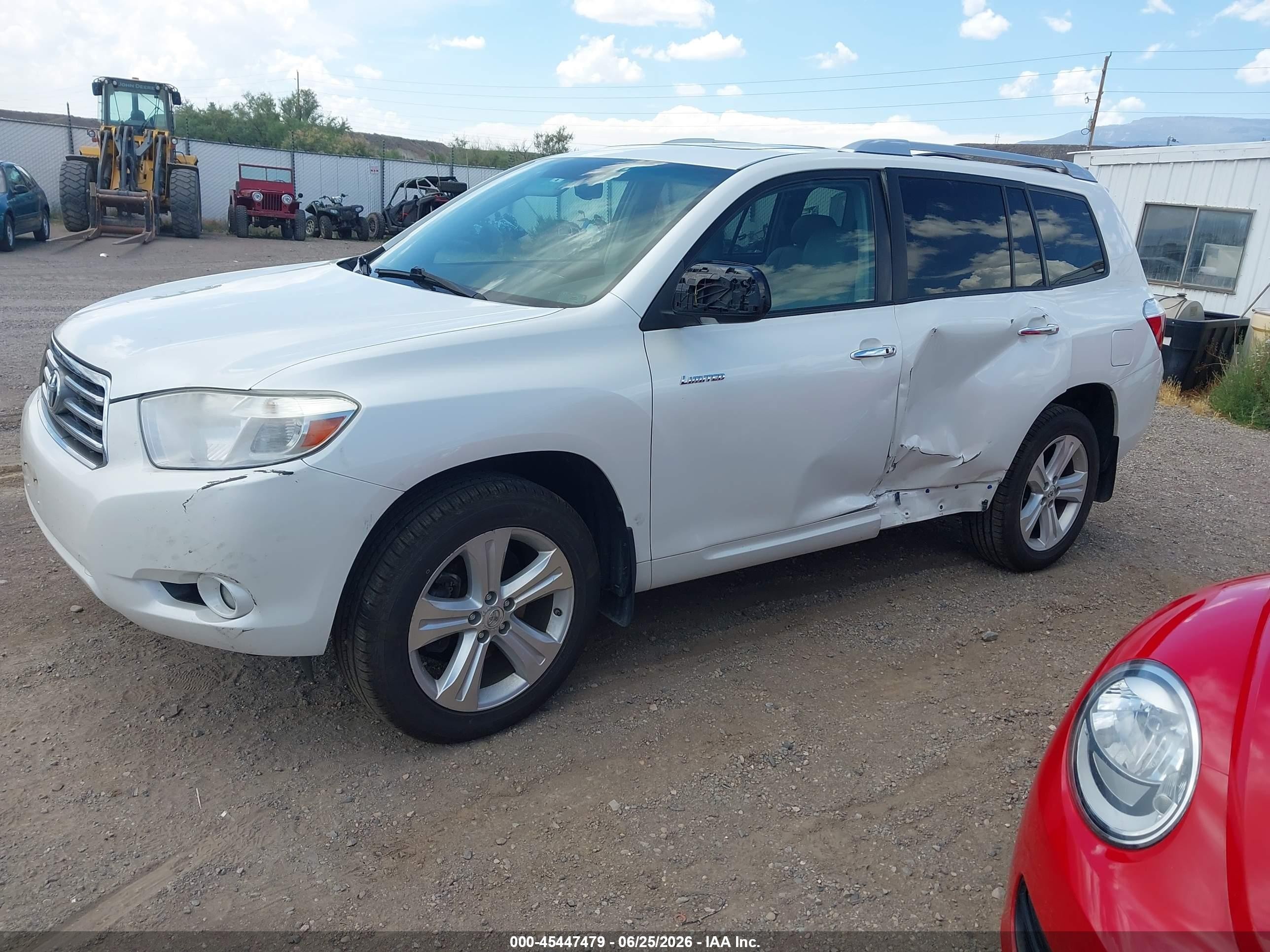 2010 Toyota Highlander Limited V6 Белый vin: 5TDDK3EH1AS029579