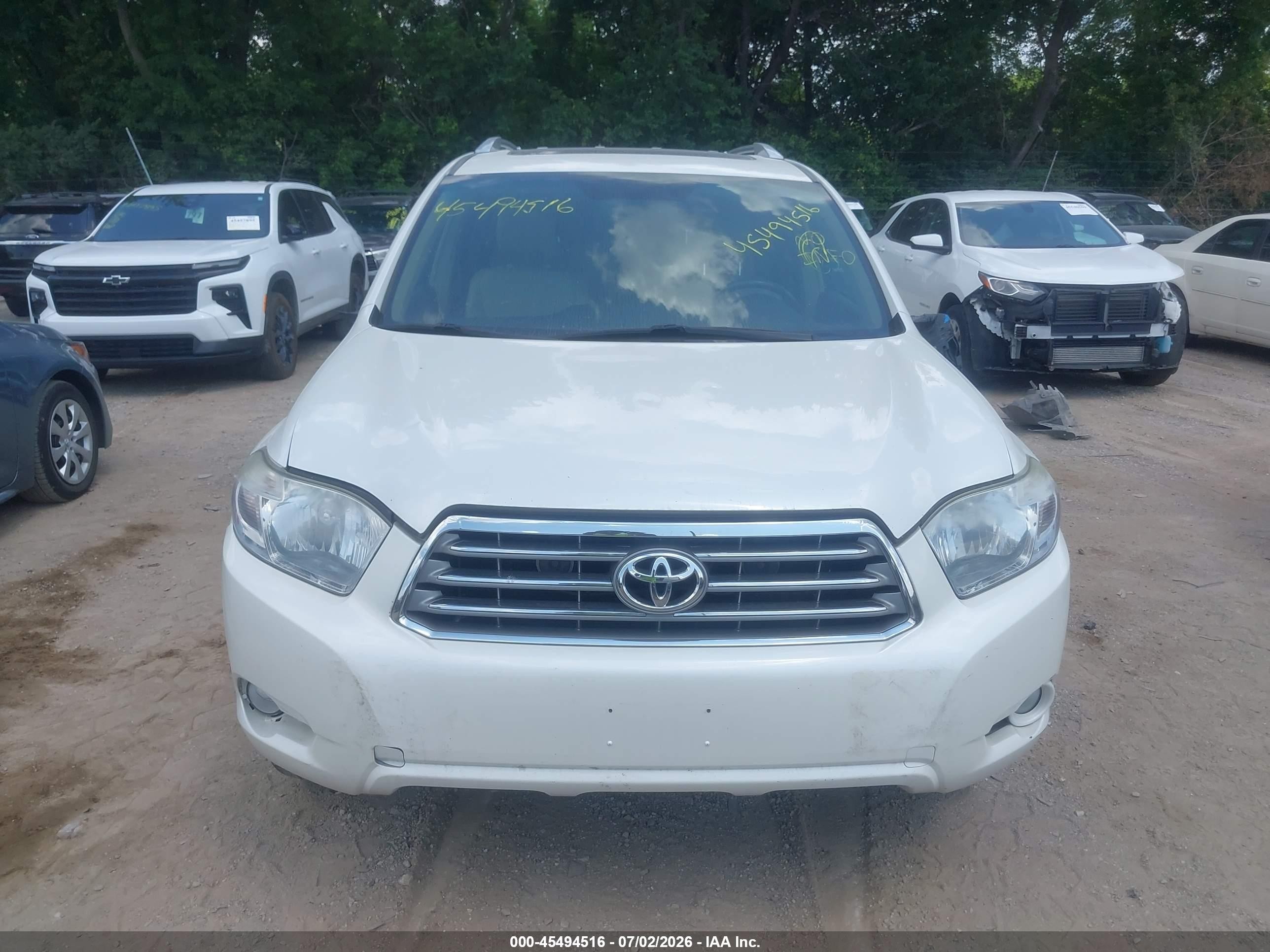 2010 Toyota Highlander Limited V6 White vin: 5TDDK3EH1AS030408